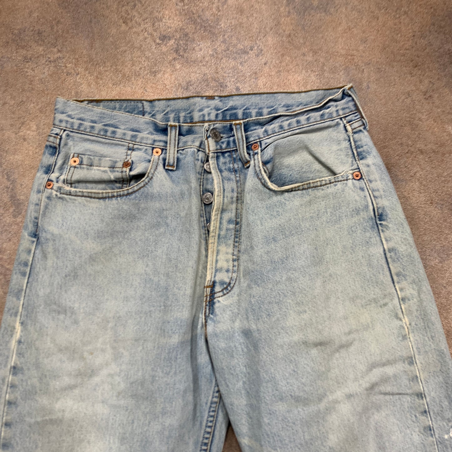 Vintage LEVI'S 518 Jeans W30 L32 Mens Regular Fit Tapered Blue 90s