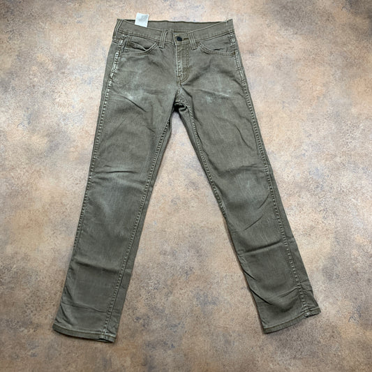 LEVI'S 511 Jeans W29 L29 Mens Slim Fit Green