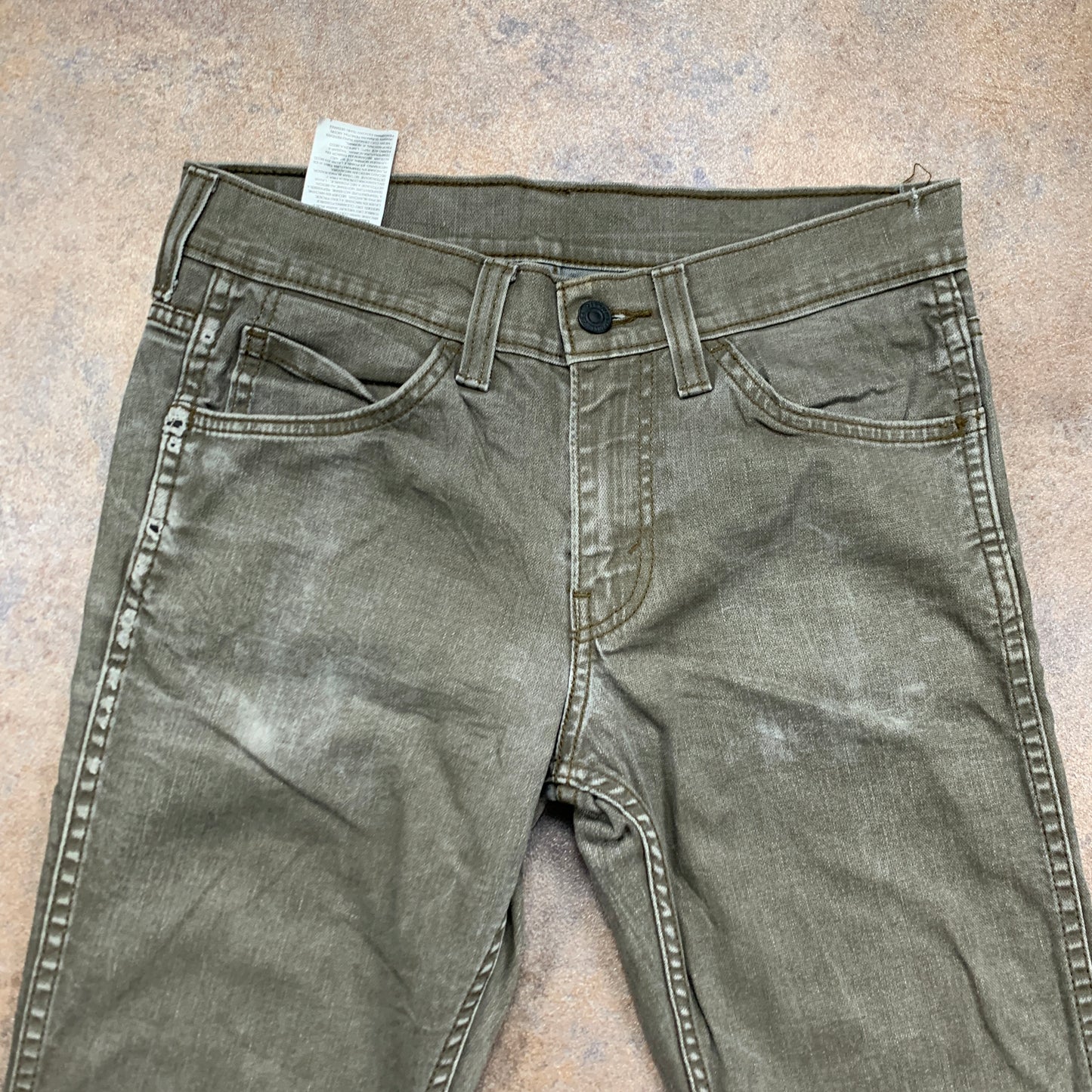 LEVI'S 511 Jeans W29 L29 Mens Slim Fit Green