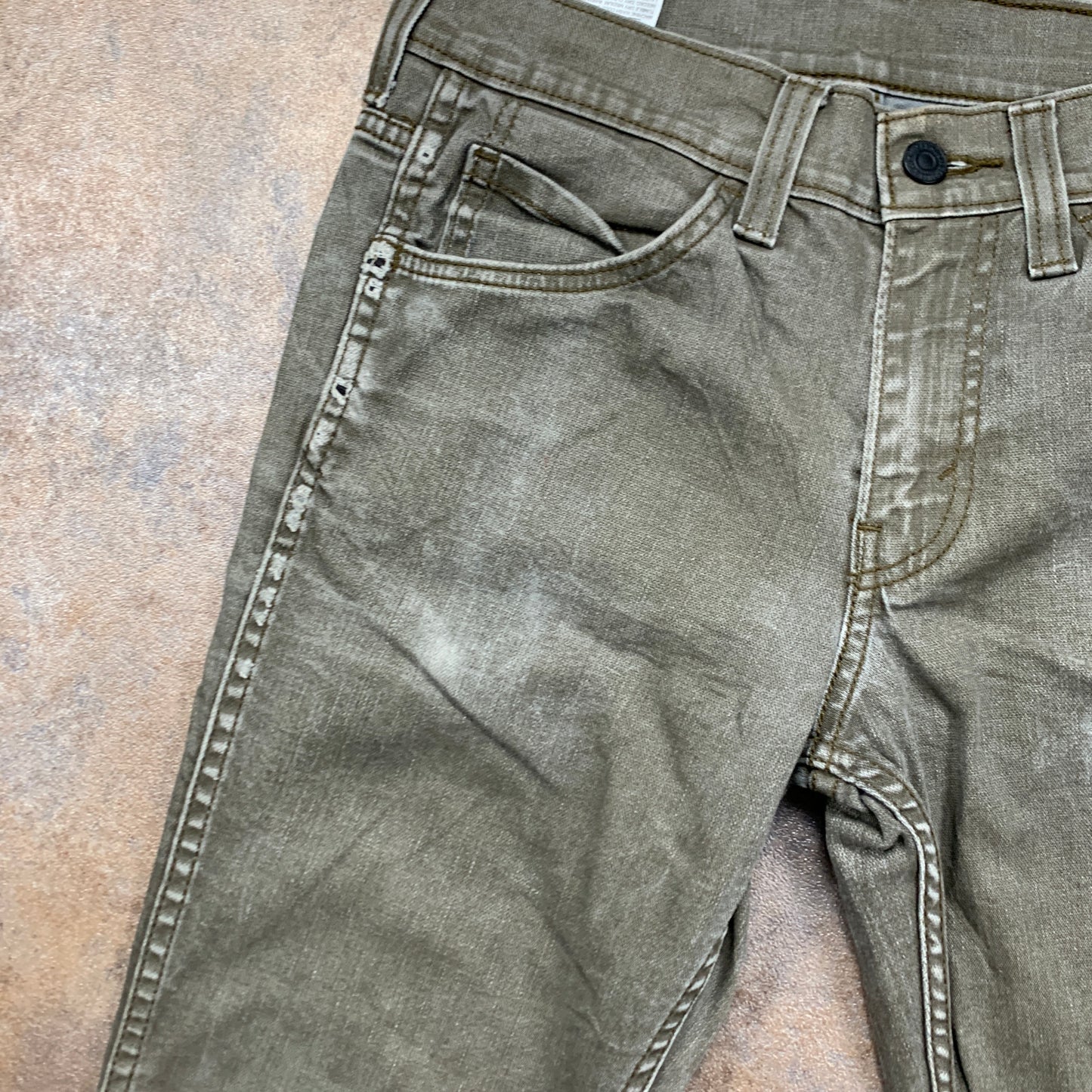 LEVI'S 511 Jeans W29 L29 Mens Slim Fit Green