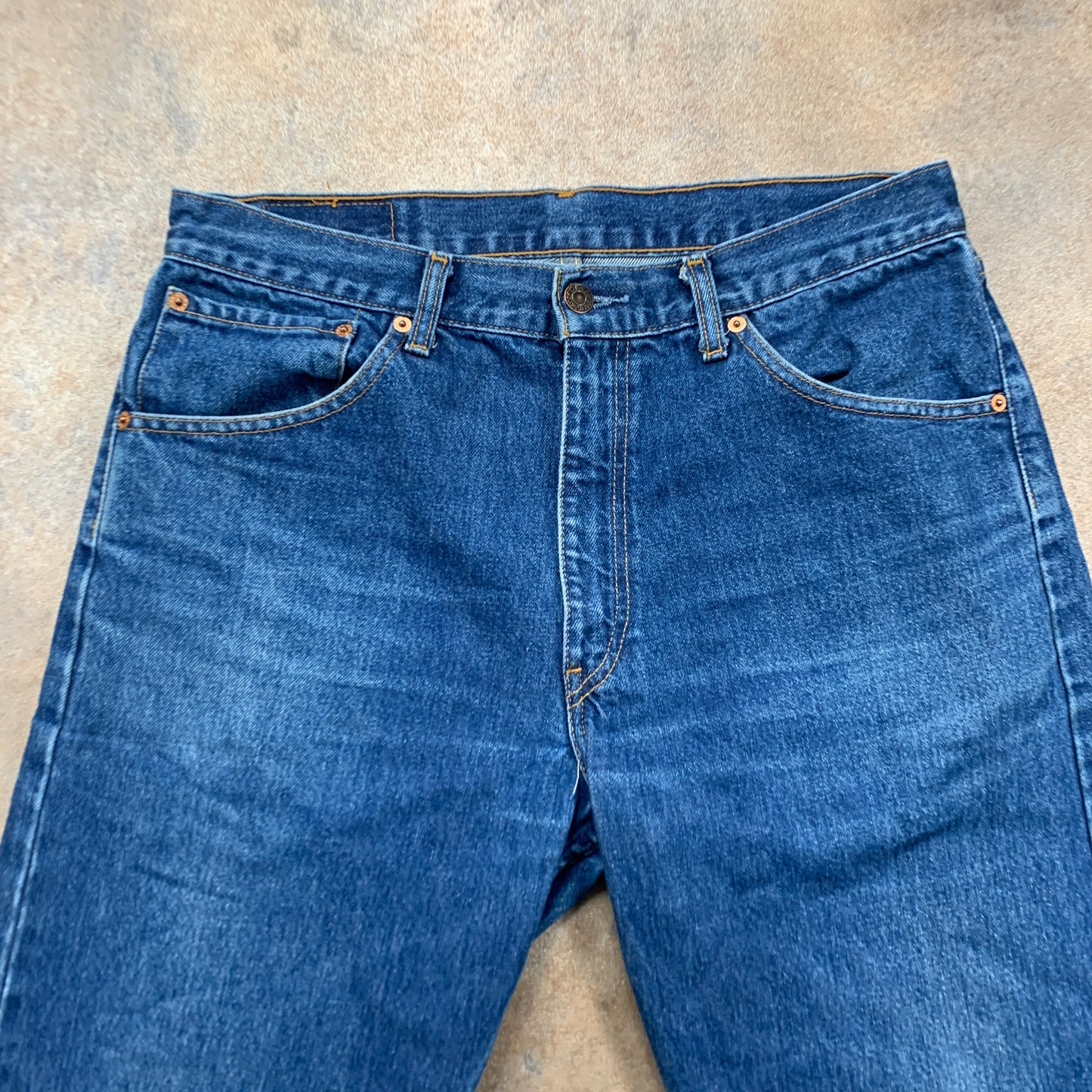 Vintage LEVI'S 521 Jeans W36 L21 Mens Regular Fit Straight Blue