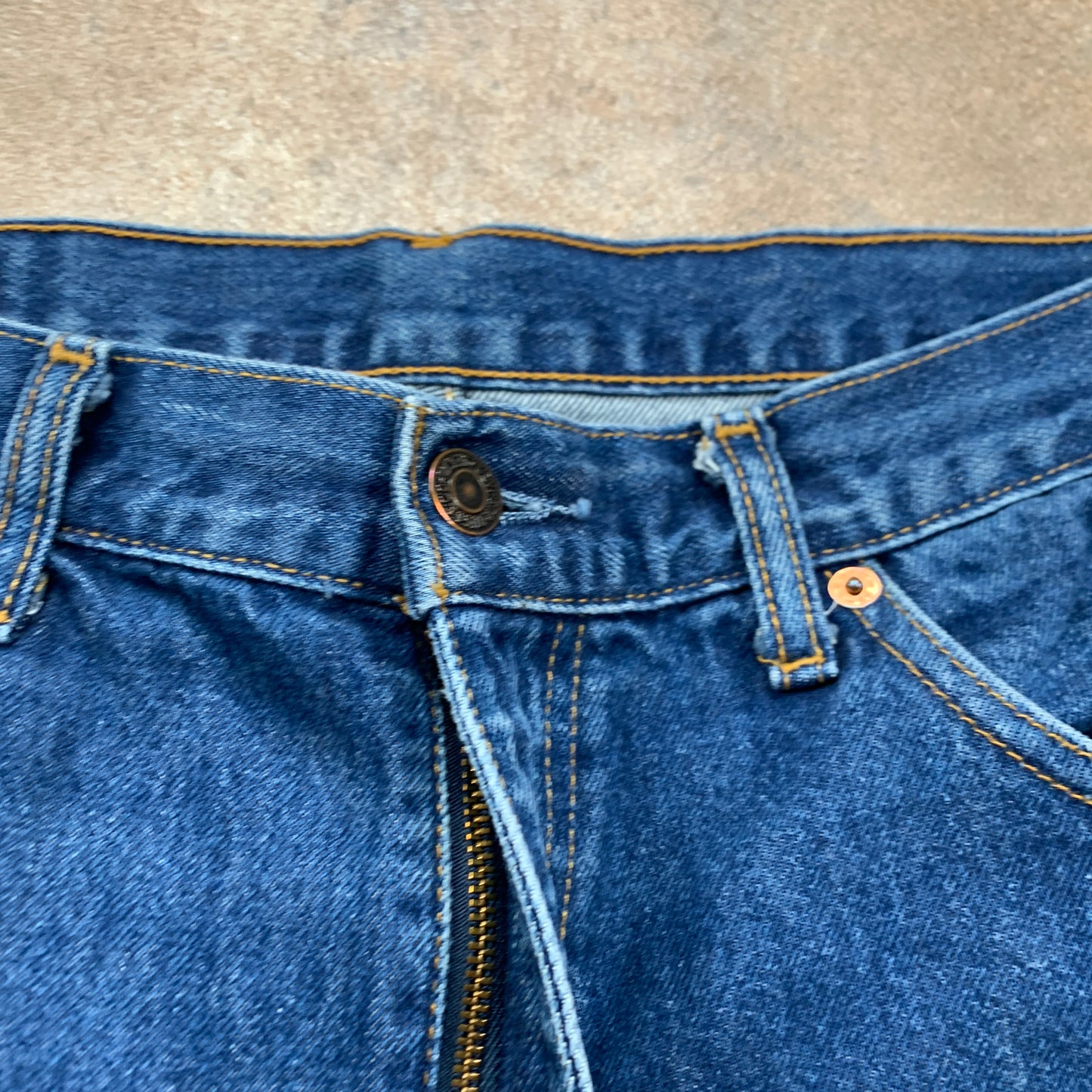 Vintage LEVI'S 521 Jeans W36 L21 Mens Regular Fit Straight Blue