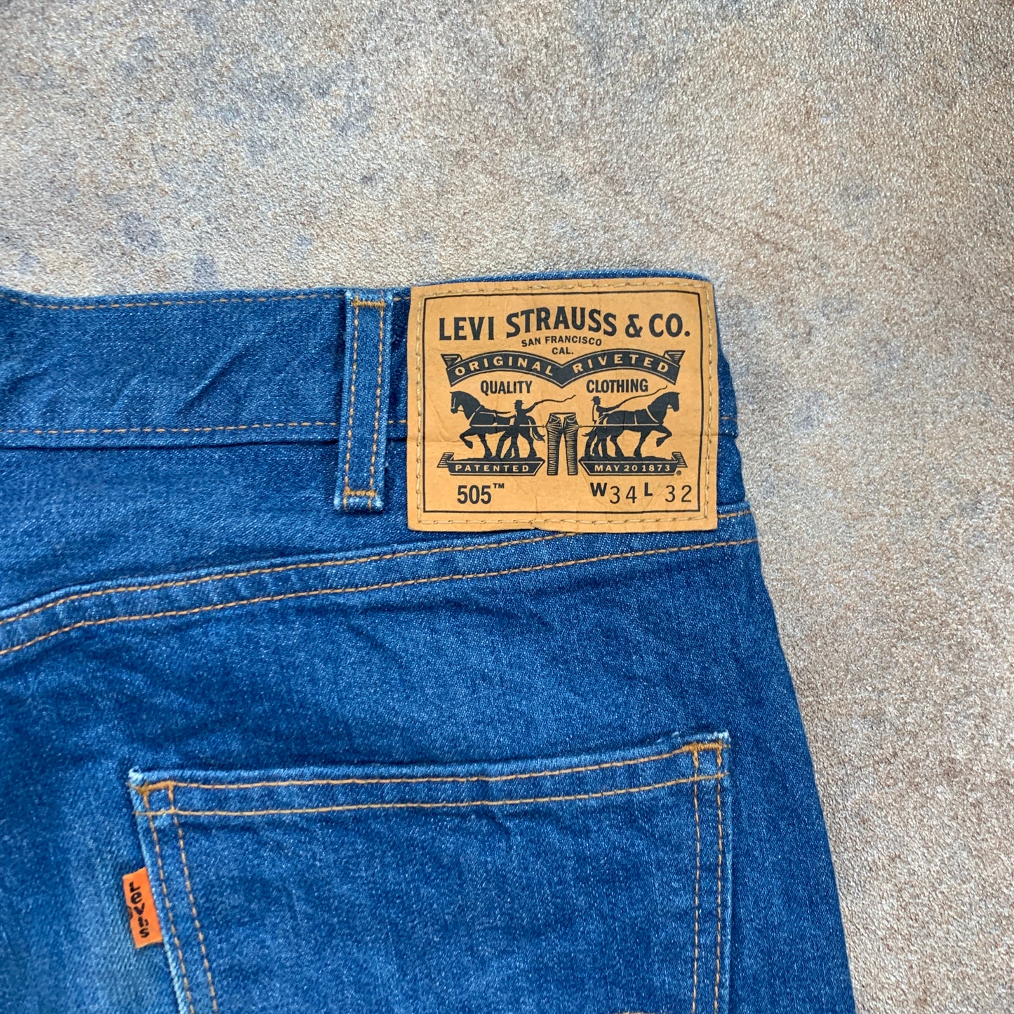 Vintage LEVI'S 505 Jeans W34 L29 Mens Regular Fit Straight Blue