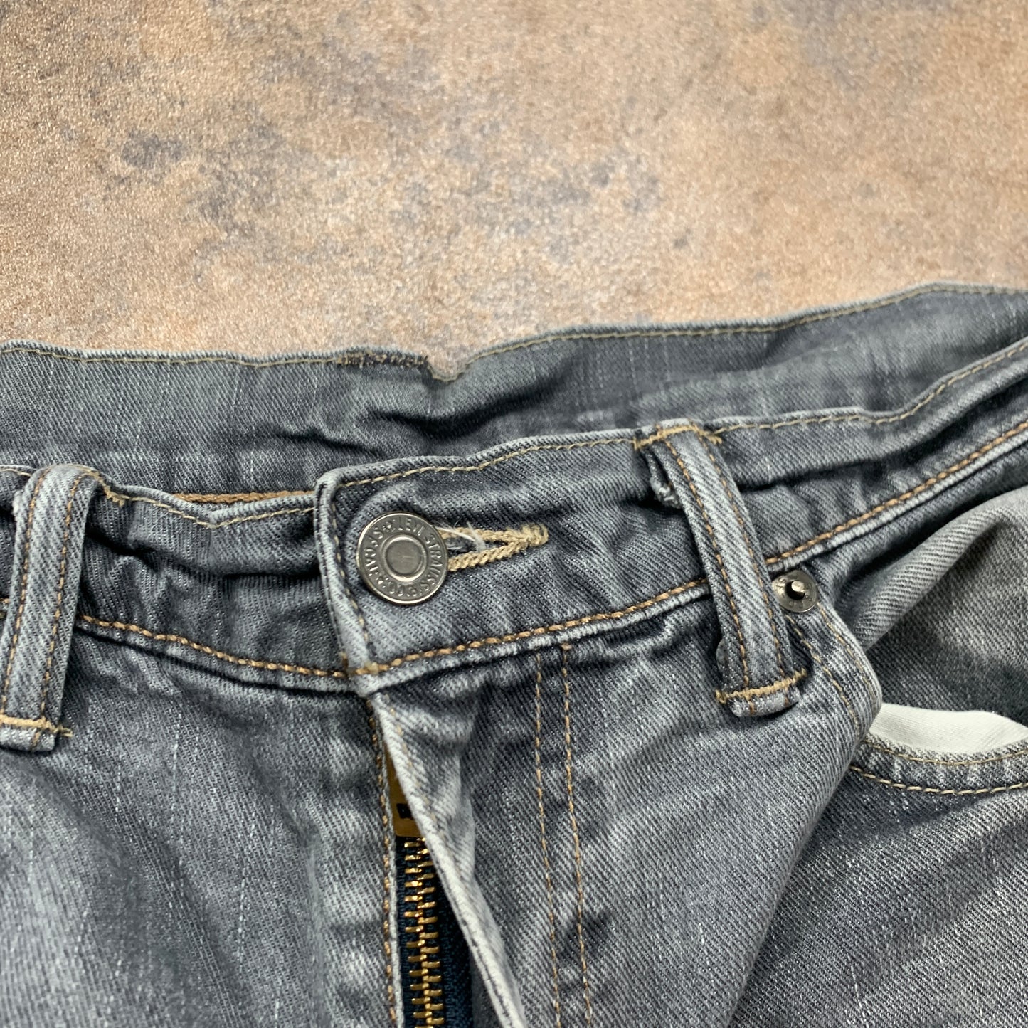 LEVI'S 511 Jeans W36 L30 Mens Slim Fit Grey