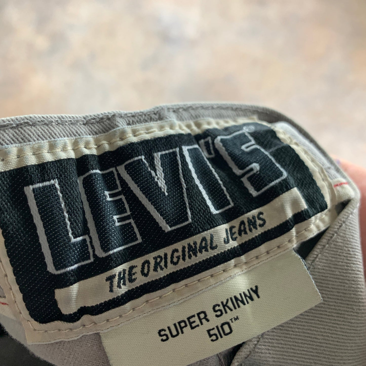 Vintage LEVI'S 510 Jeans W30 L30 Mens Skinny Fit Grey