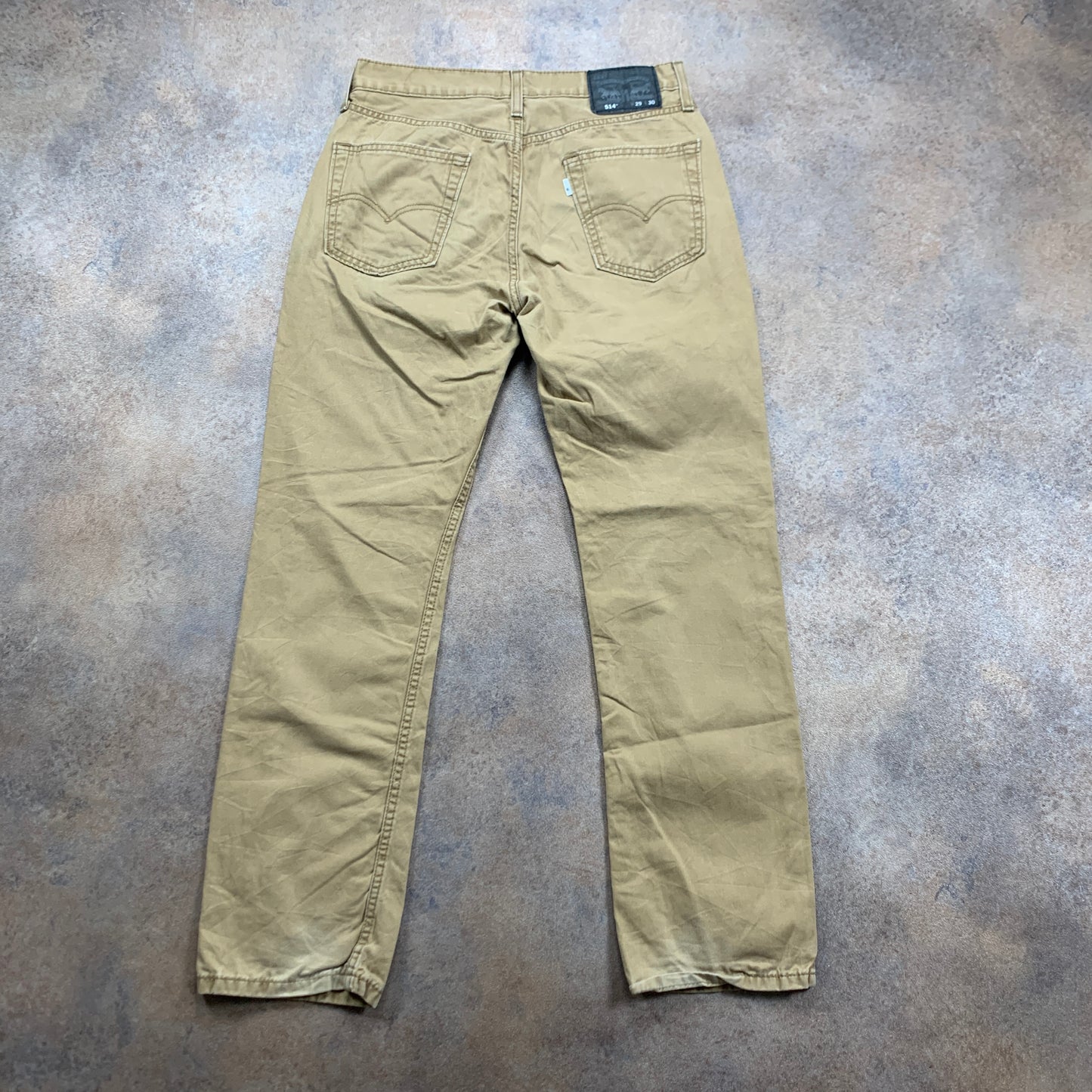 LEVI'S 514 Jeans W29 L30 Mens Regular Fit Straight Beige