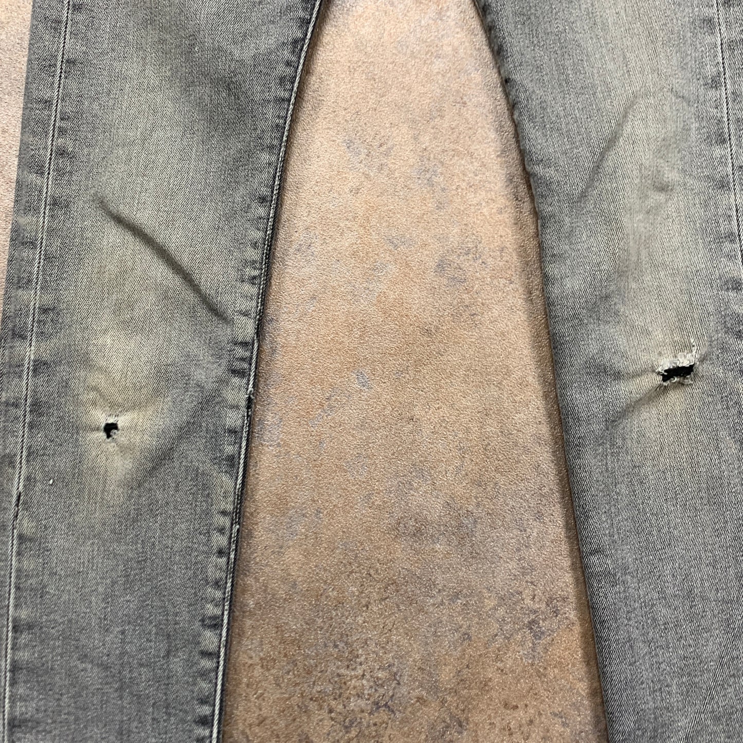 LEVI'S 519 Jeans W27 L29 Mens Skinny Fit Grey