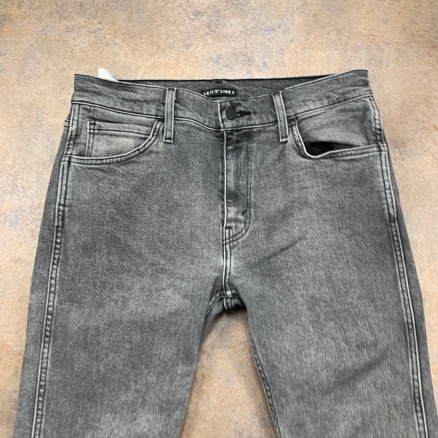 LEVI'S Line 8 Jeans W30 L31 Mens Skinny Fit Grey