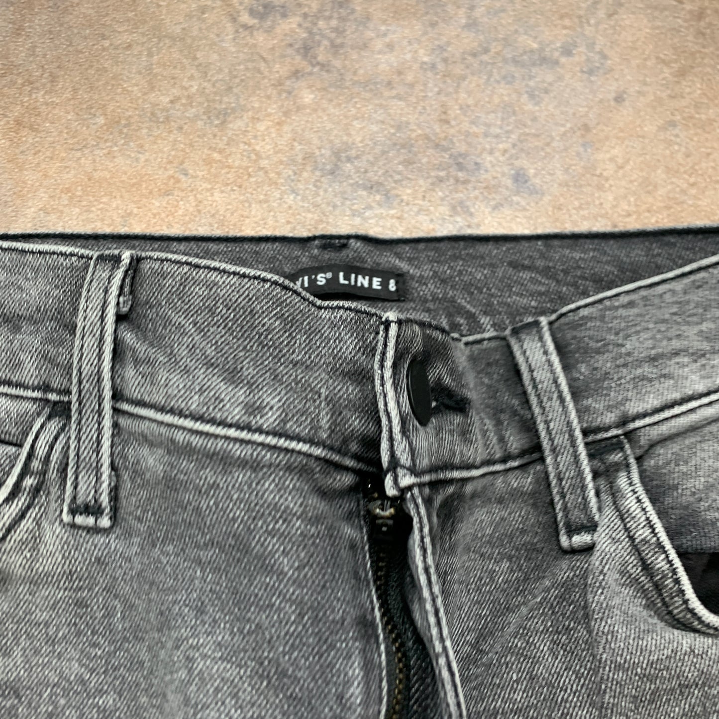 LEVI'S Line 8 Jeans W30 L31 Mens Skinny Fit Grey