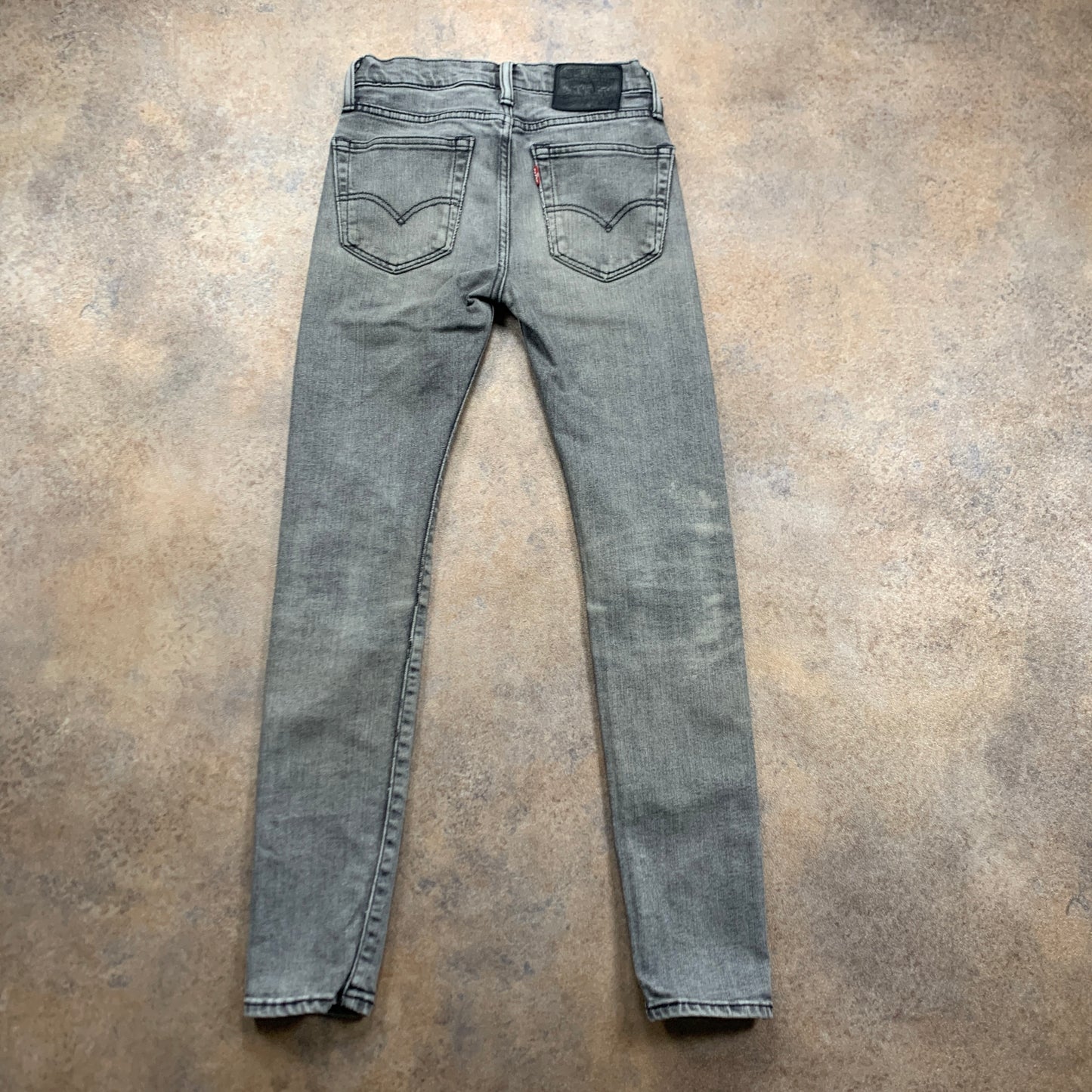 LEVI'S 519 Jeans W27 L29 Mens Skinny Fit Grey