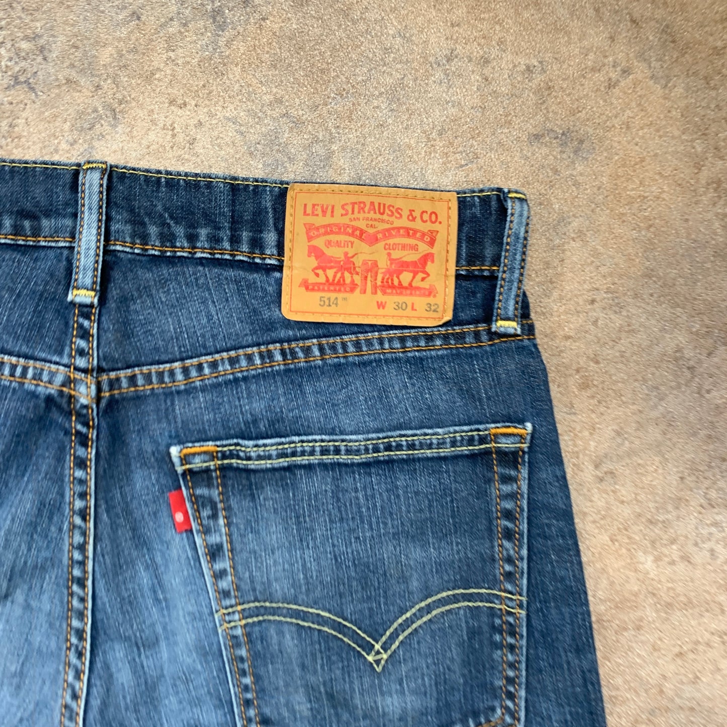 LEVI'S 514 Jeans W30 L32 Mens Regular Fit Straight Blue