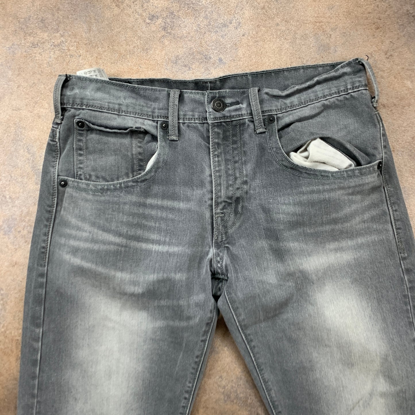 LEVI'S 504 Jeans W34 L30 Mens Regular Fit Straight Grey