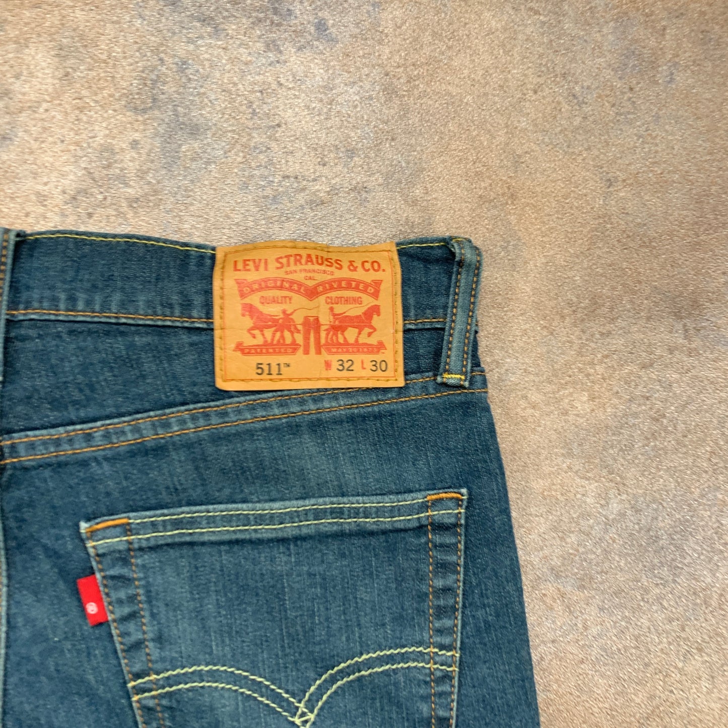 LEVI'S 511 Jeans W32 L28 Mens Slim Fit Blue
