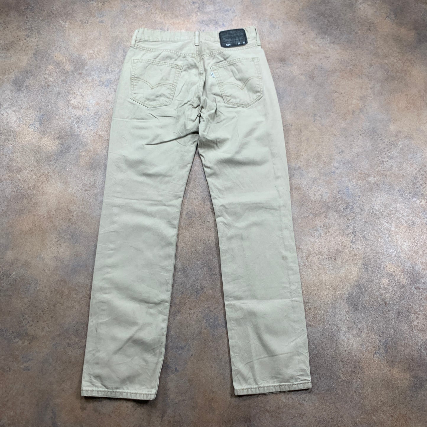 LEVI'S 514 Jeans W29 L31 Mens Regular Fit Straight Beige