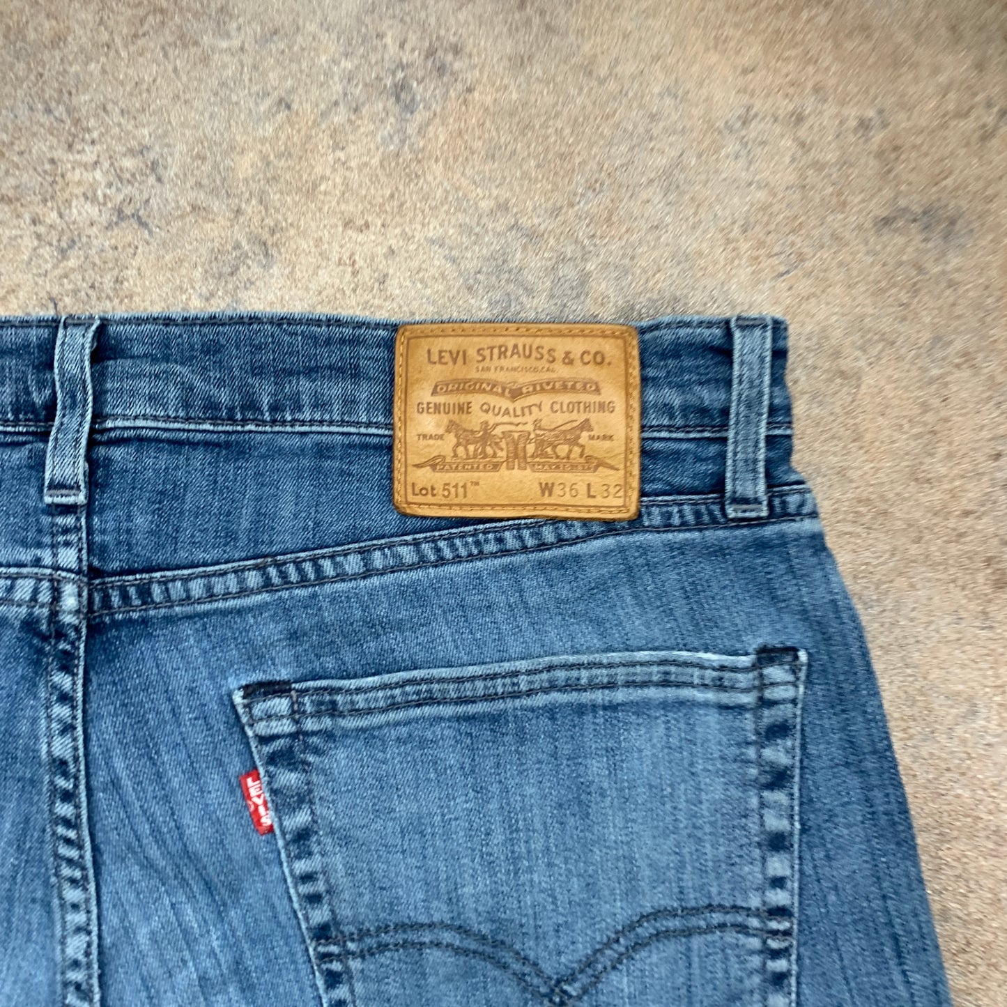 LEVI'S 511 Jeans W36 L32 Mens Slim Fit Blue