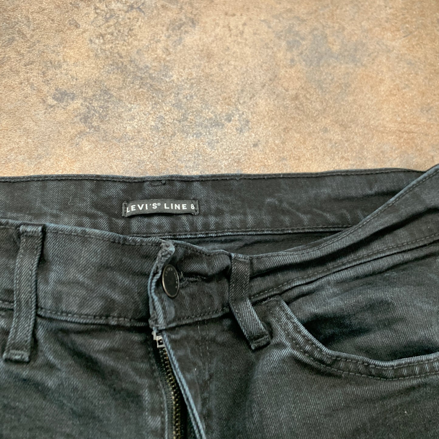 LEVI'S Line 8 Jeans W34 L32 Mens Skinny Fit Grey
