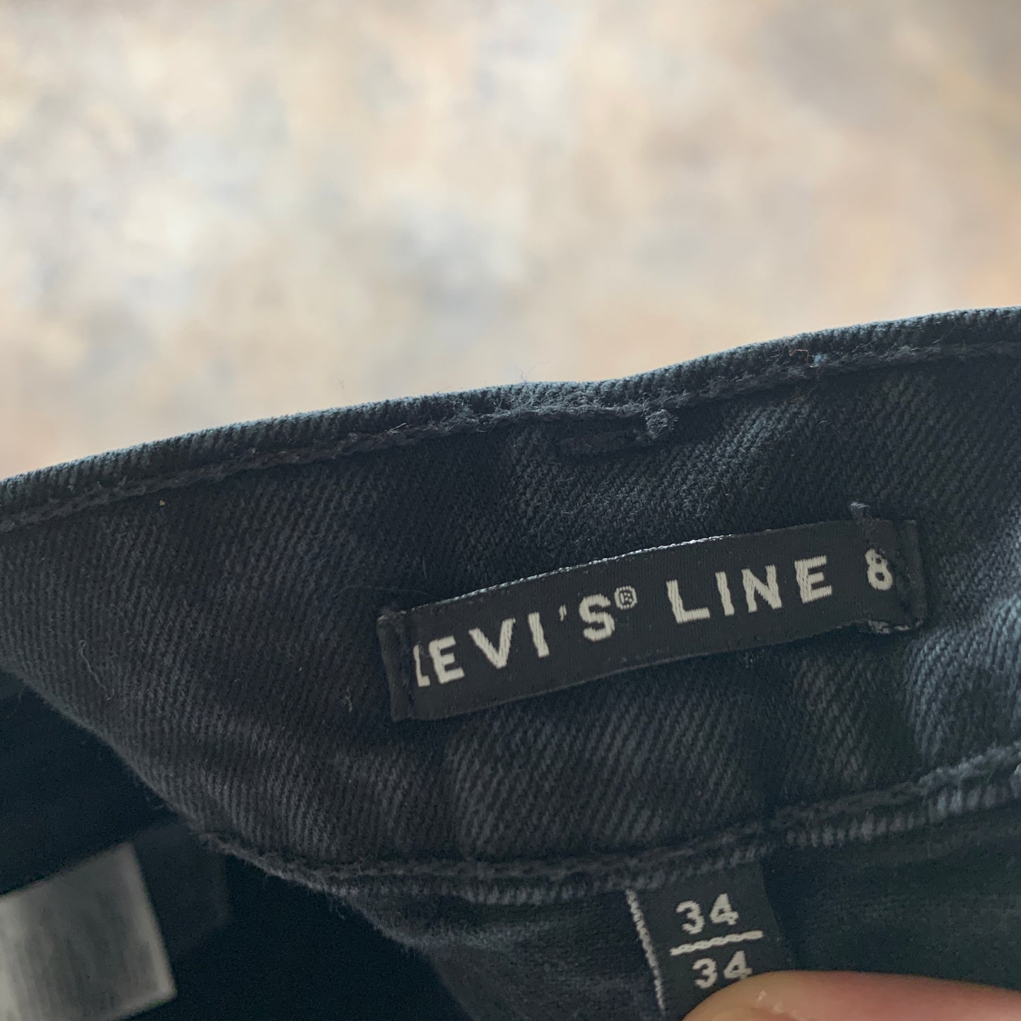 LEVI'S Line 8 Jeans W34 L32 Mens Skinny Fit Grey