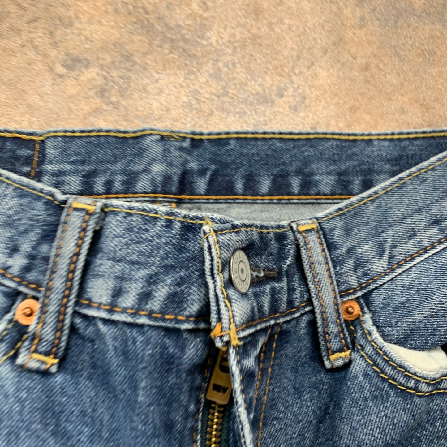 LEVI'S 511 Jeans W30 L31 Mens Slim Fit Blue RIPPED