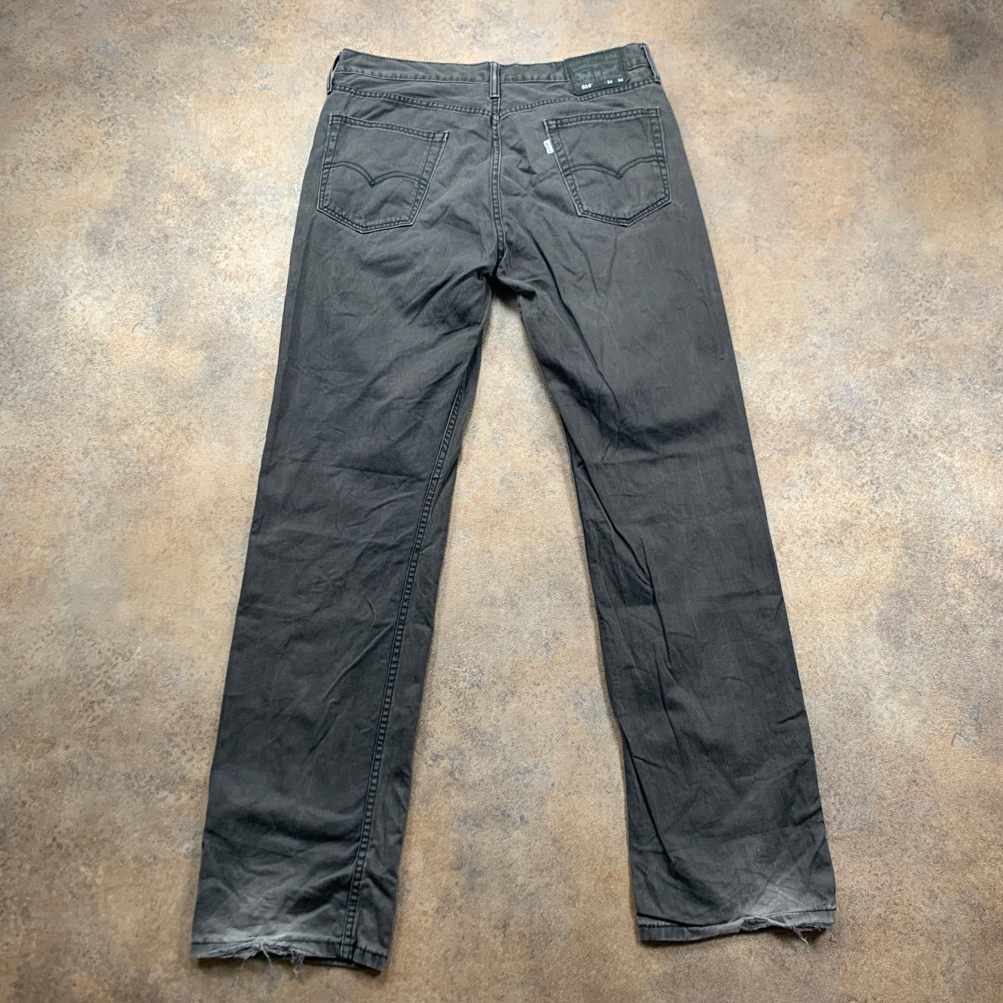 LEVI'S 514 Jeans W34 L34 Mens Regular Fit Straight Grey