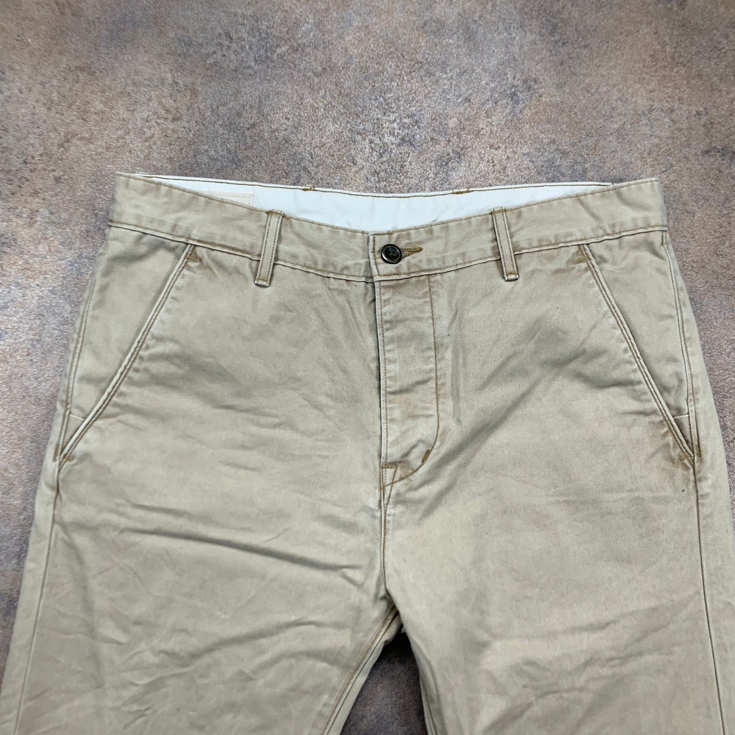 LEVI'S Jeans W32 L30 Mens Slim Fit Straight Beige