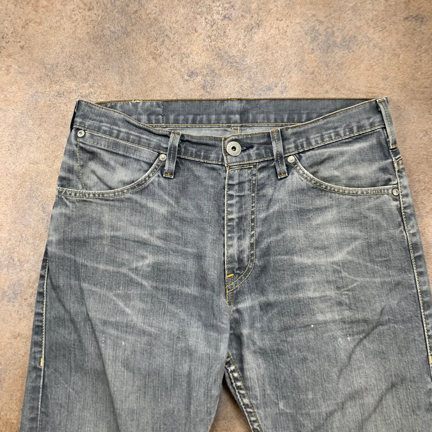 LEVI'S 506 Jeans W30 L30 Mens Regular Fit Straight Grey