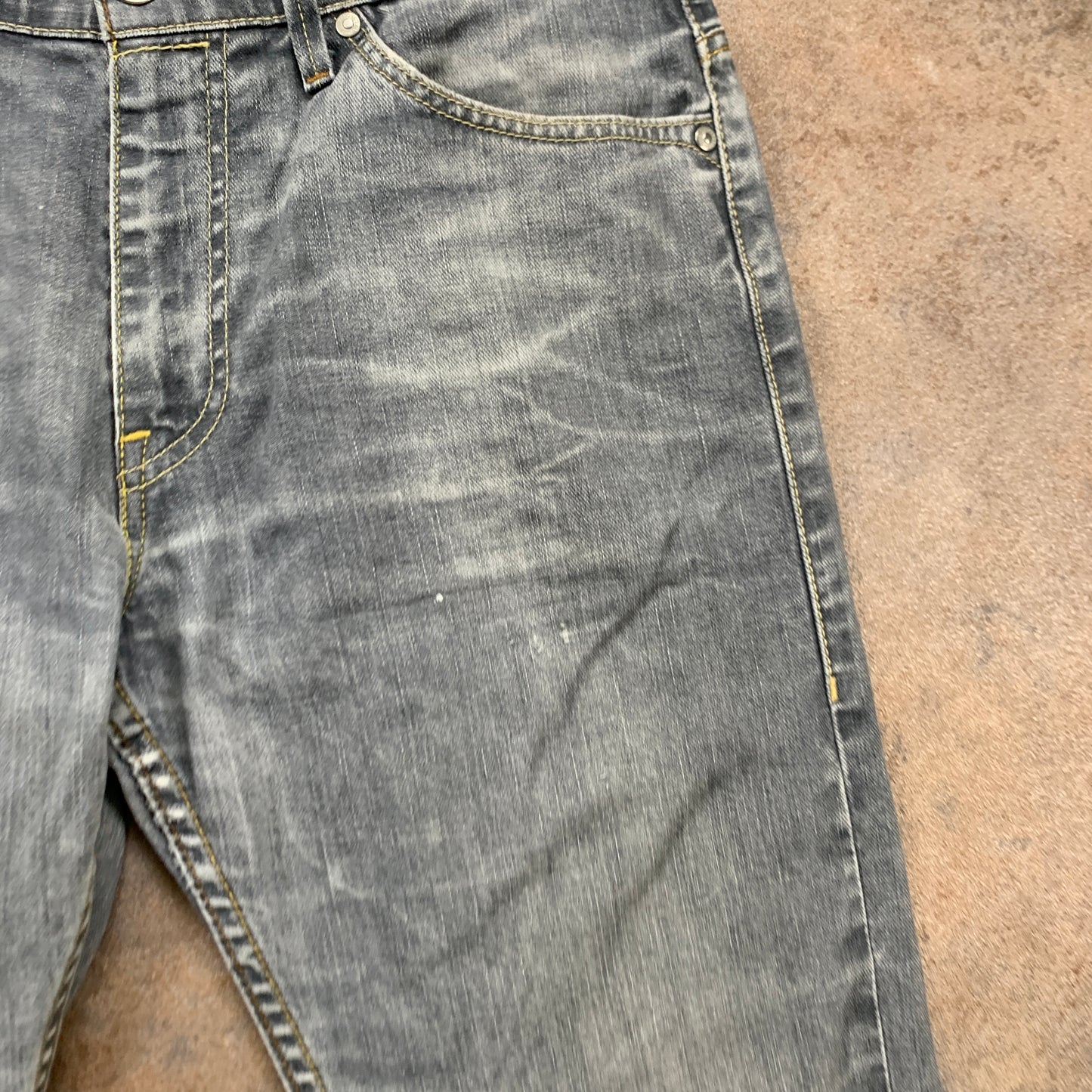 LEVI'S 506 Jeans W30 L30 Mens Regular Fit Straight Grey