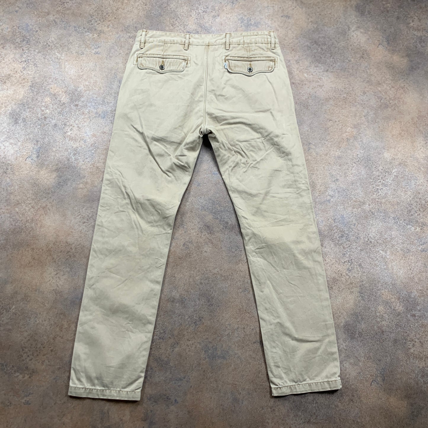 LEVI'S Jeans W32 L30 Mens Slim Fit Straight Beige