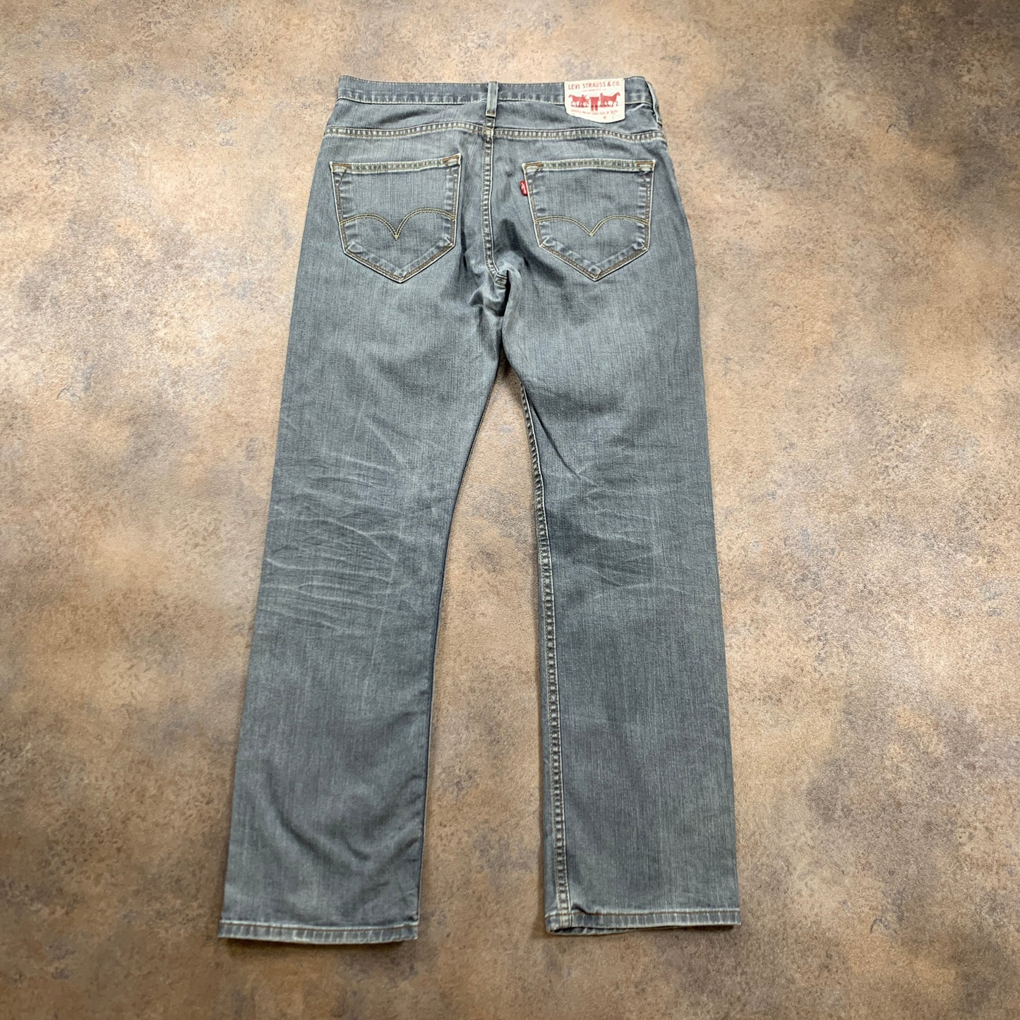 LEVI'S 506 Jeans W30 L30 Mens Regular Fit Straight Grey