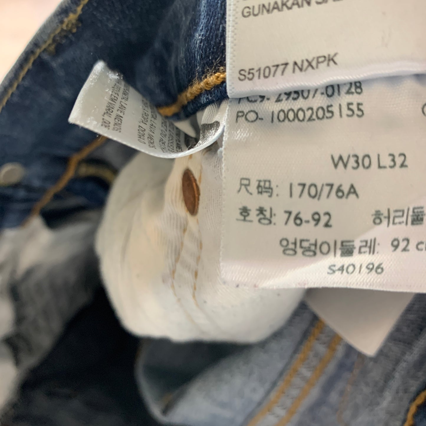 LEVI'S 502 Jeans W30 L30 Mens Slim Fit Tapered Blue