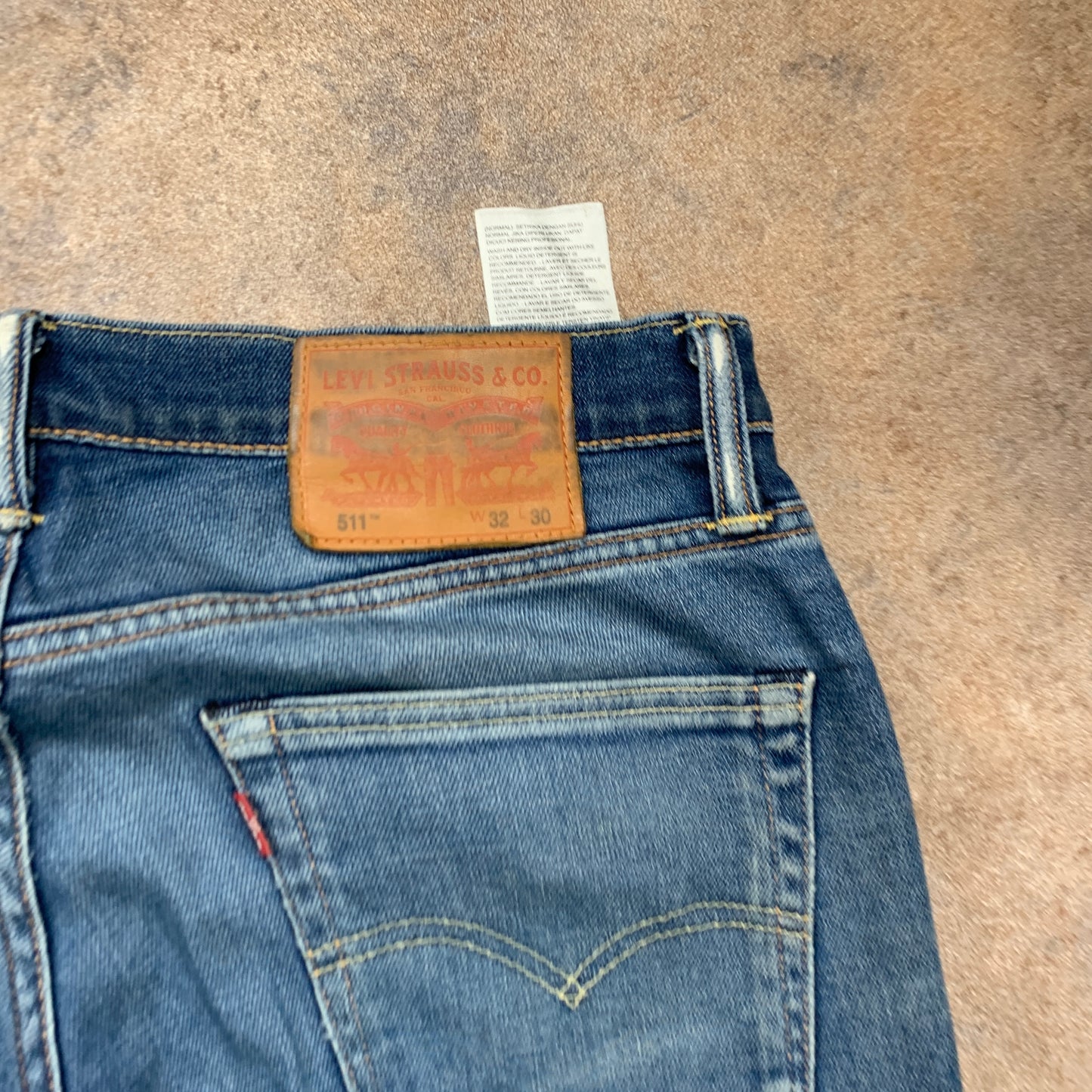 LEVI'S 511 Jeans W32 L30 Mens Slim Fit Blue