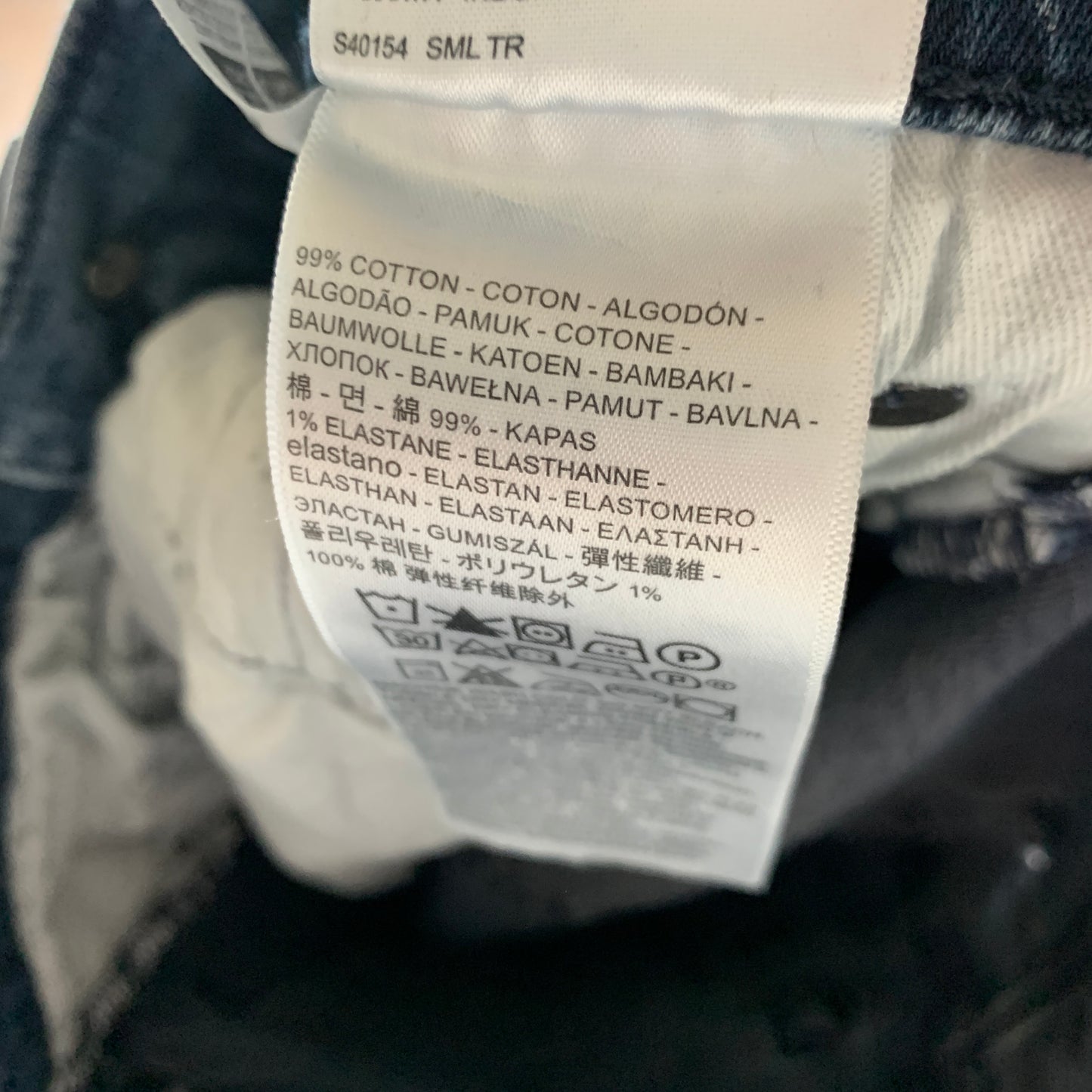 LEVI'S 519 Jeans W28 L31 Mens Skinny Fit Blue