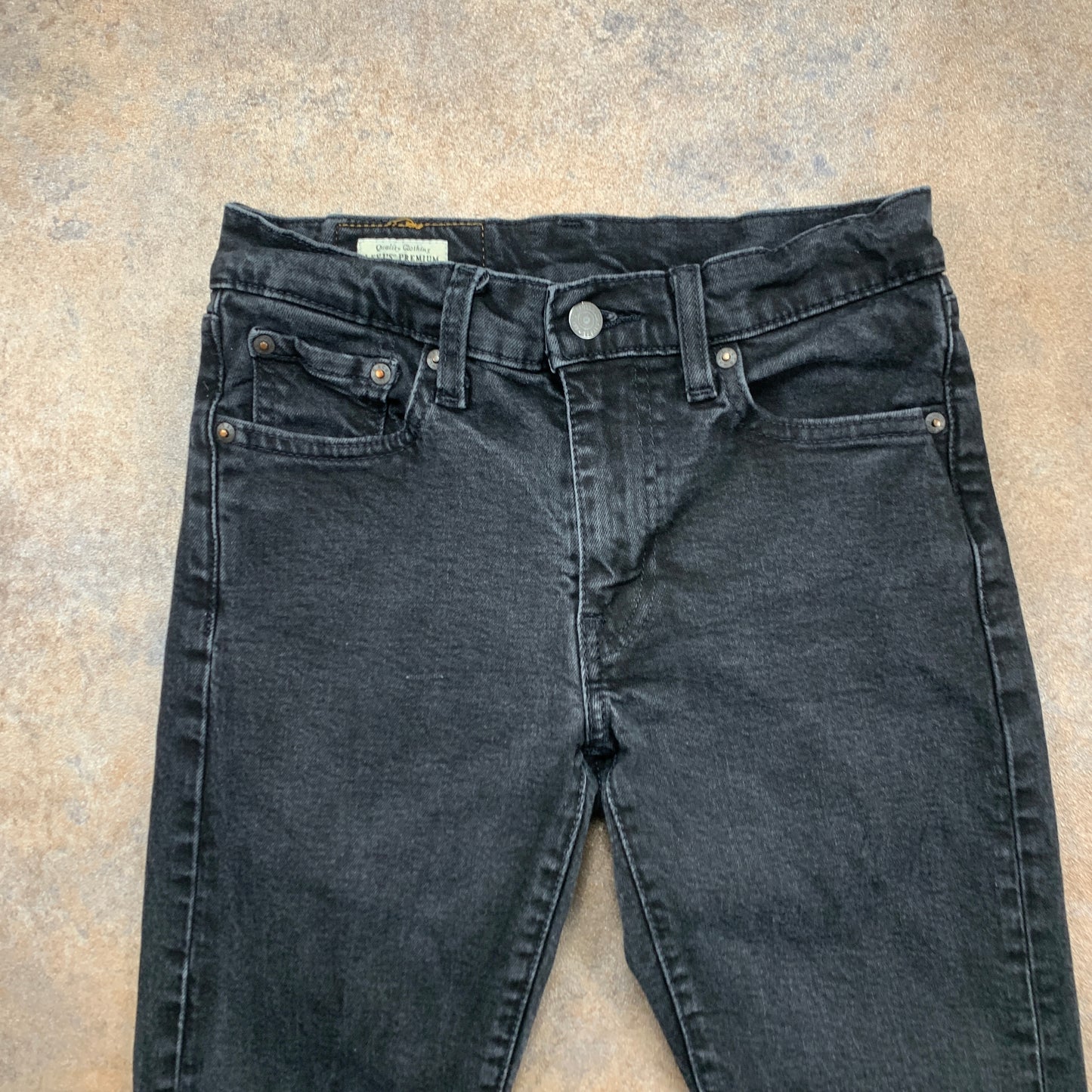 LEVI'S Skinny Tapered Jeans W29 L33 Mens Grey