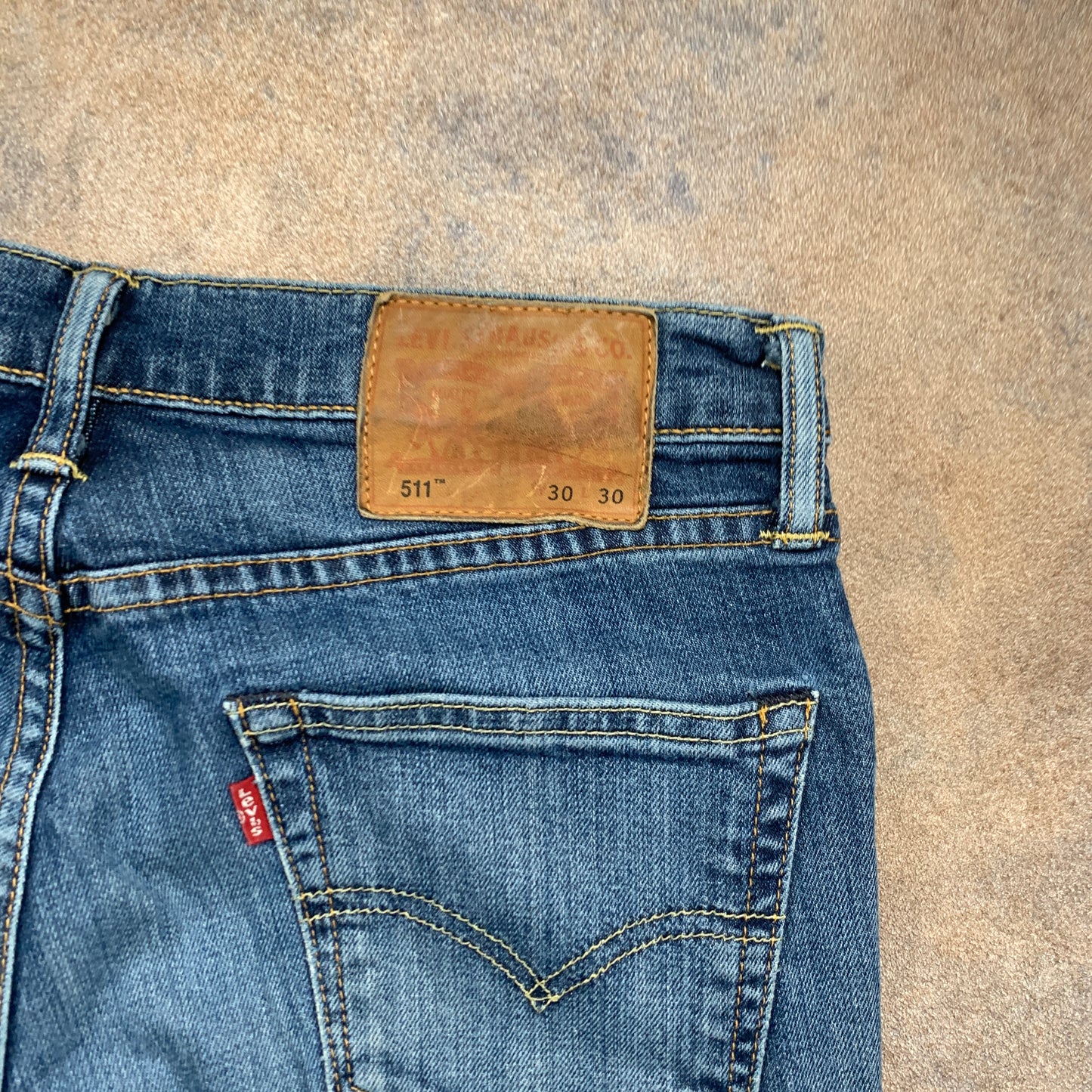 LEVI'S 511 Jeans W30 L30 Mens Slim Fit Blue