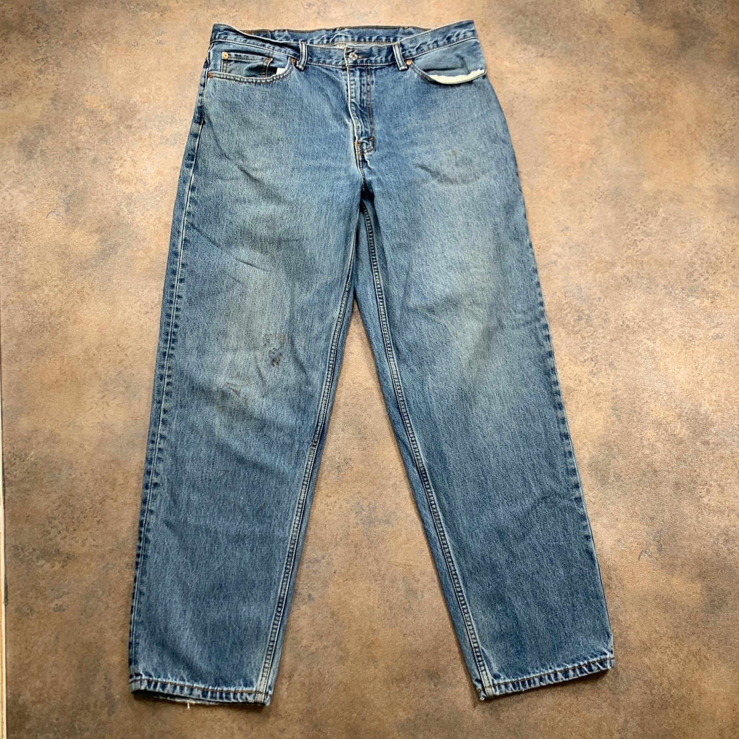 LEVI'S 560 Jeans W38 L34 Mens Relaxed Fit Tapered Blue 90s