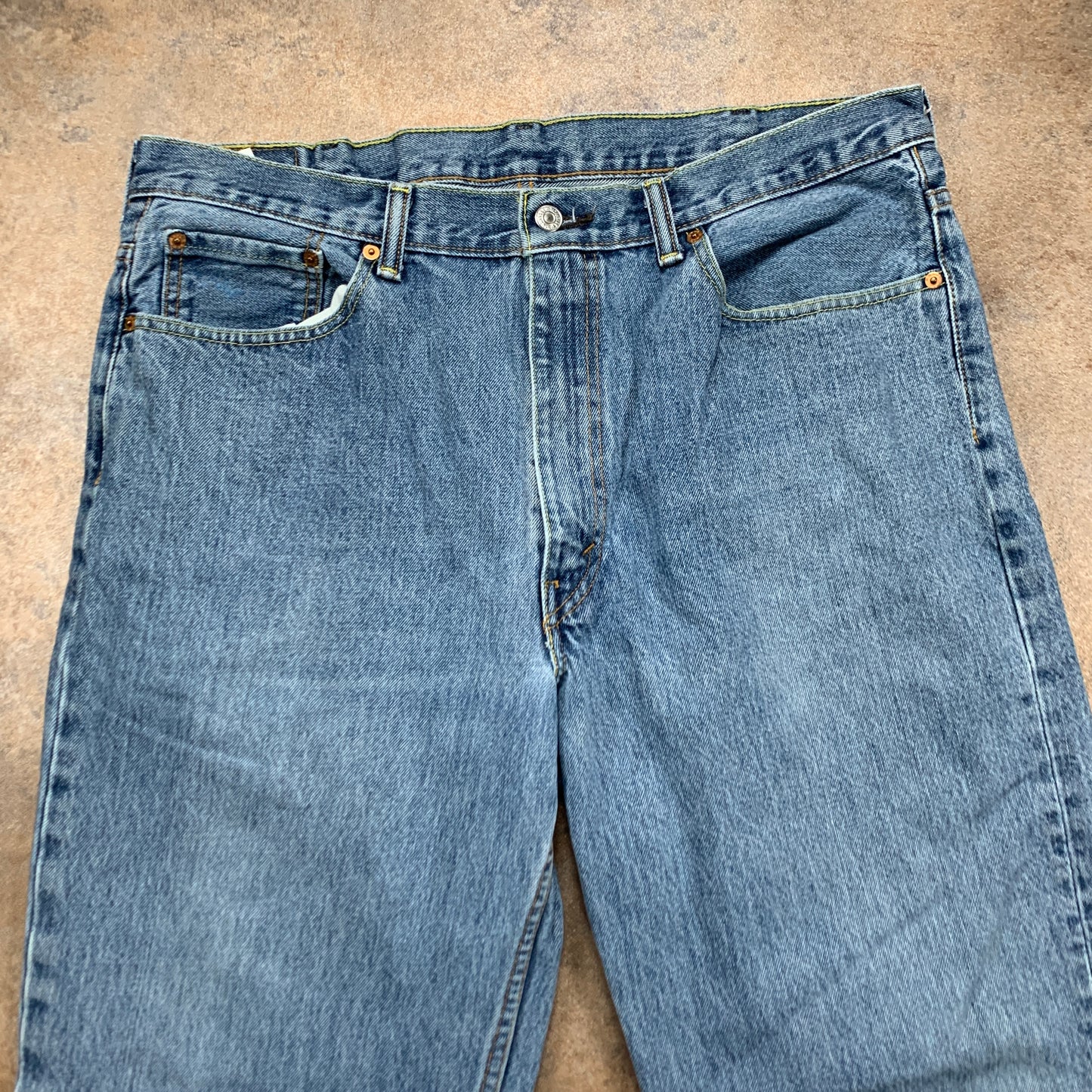 LEVI'S 550 Jeans W38 L30 Mens Relaxed Fit Straight Blue