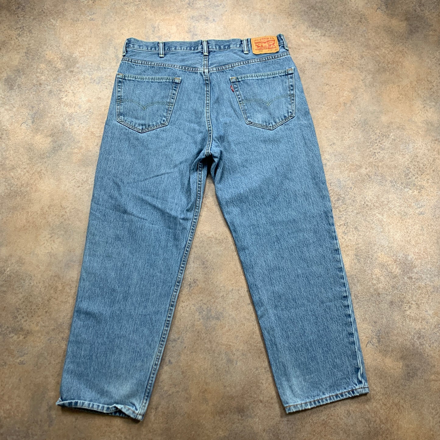 LEVI'S 550 Jeans W38 L30 Mens Relaxed Fit Straight Blue