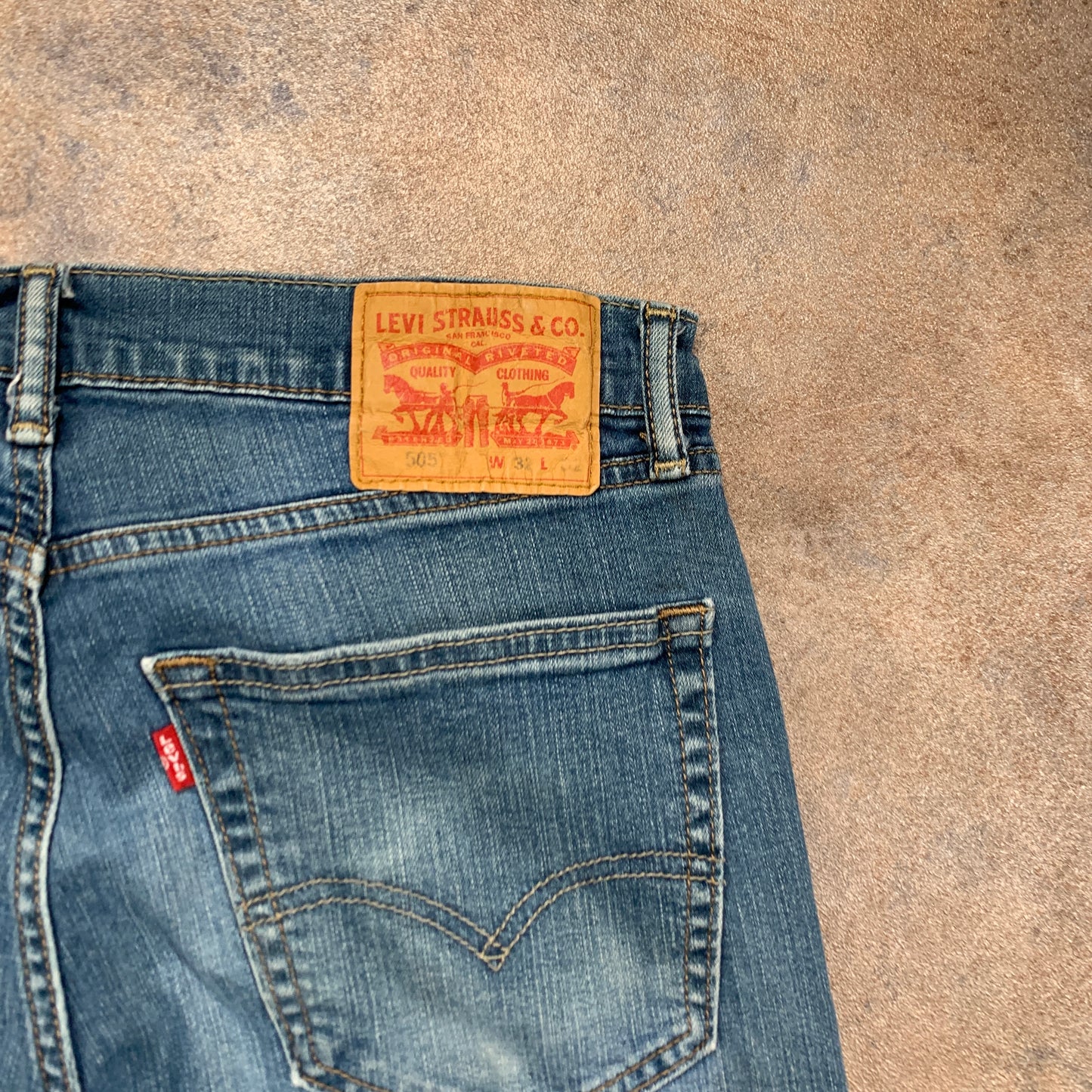 LEVI'S 505 Jeans W32 L30 Mens Regular Fit Straight Blue