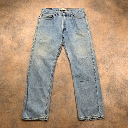 Vintage LEVI'S 505 Jeans W34 L31 Mens Regular Fit Straight Blue