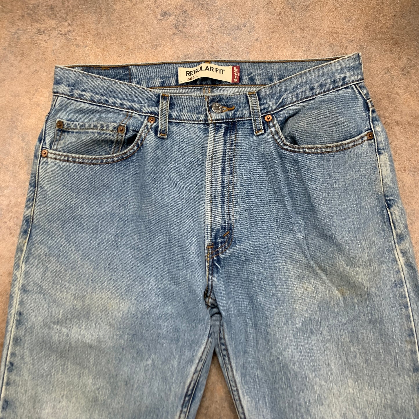 Vintage LEVI'S 505 Jeans W34 L31 Mens Regular Fit Straight Blue