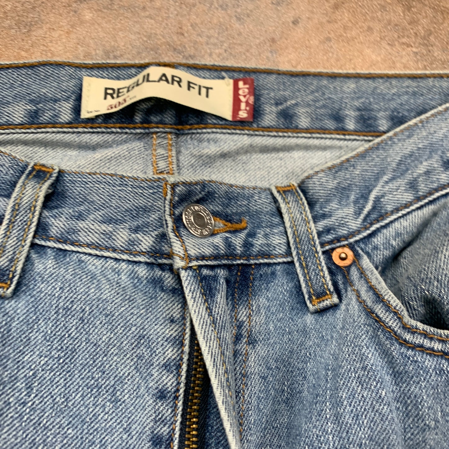 Vintage LEVI'S 505 Jeans W34 L31 Mens Regular Fit Straight Blue