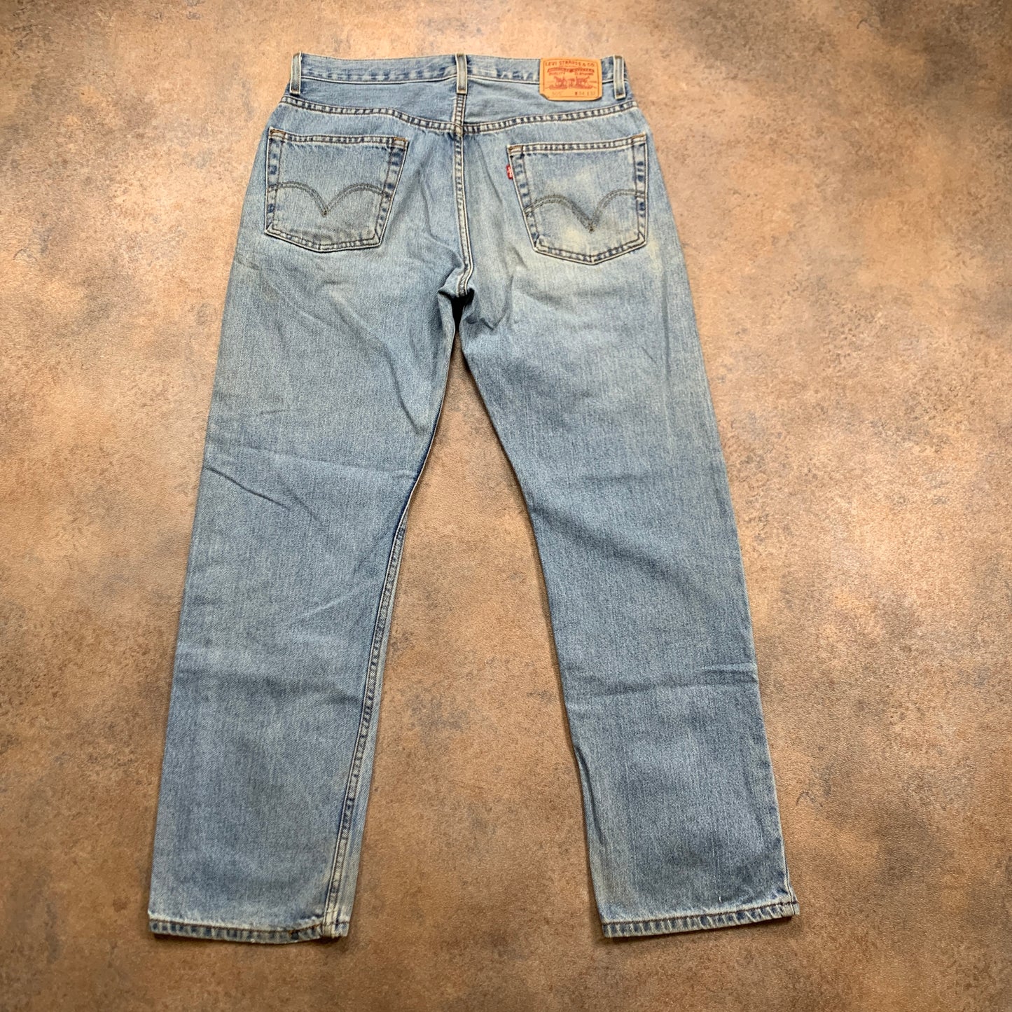 Vintage LEVI'S 505 Jeans W34 L31 Mens Regular Fit Straight Blue