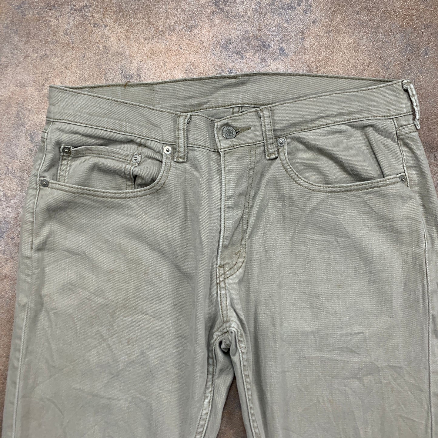 LEVI'S 559 Jeans W32 L31 Mens Regular Fit Straight Beige