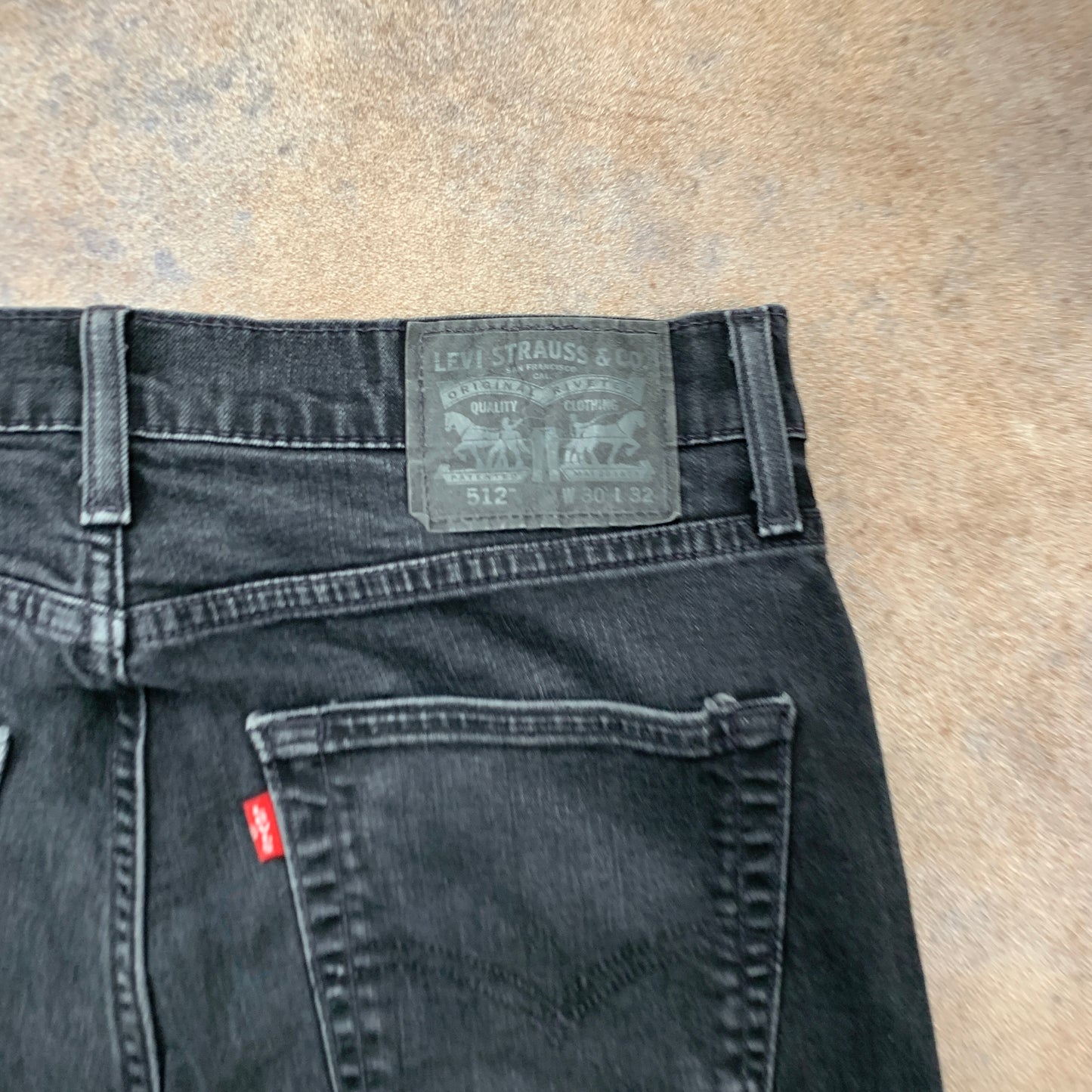 LEVI'S 512 Jeans W30 L30 Mens Slim Fit Tapered Grey