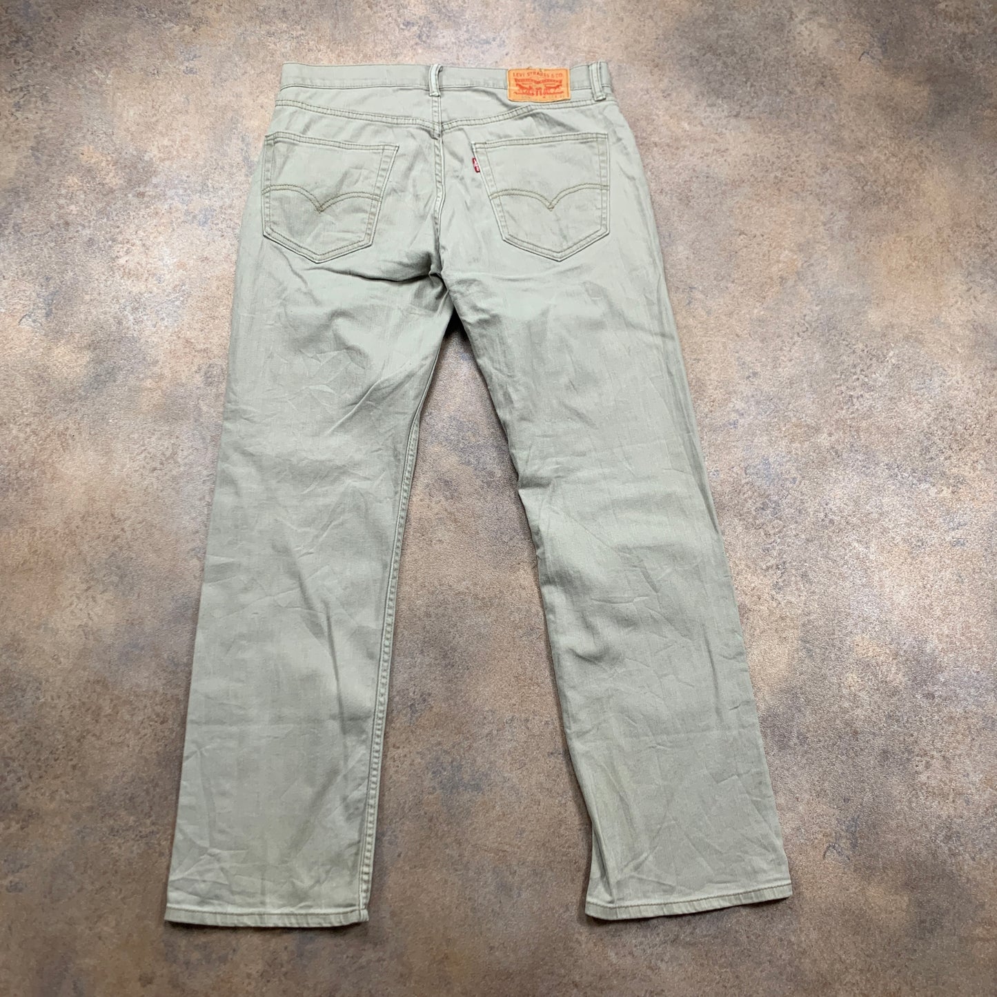 LEVI'S 559 Jeans W32 L31 Mens Regular Fit Straight Beige