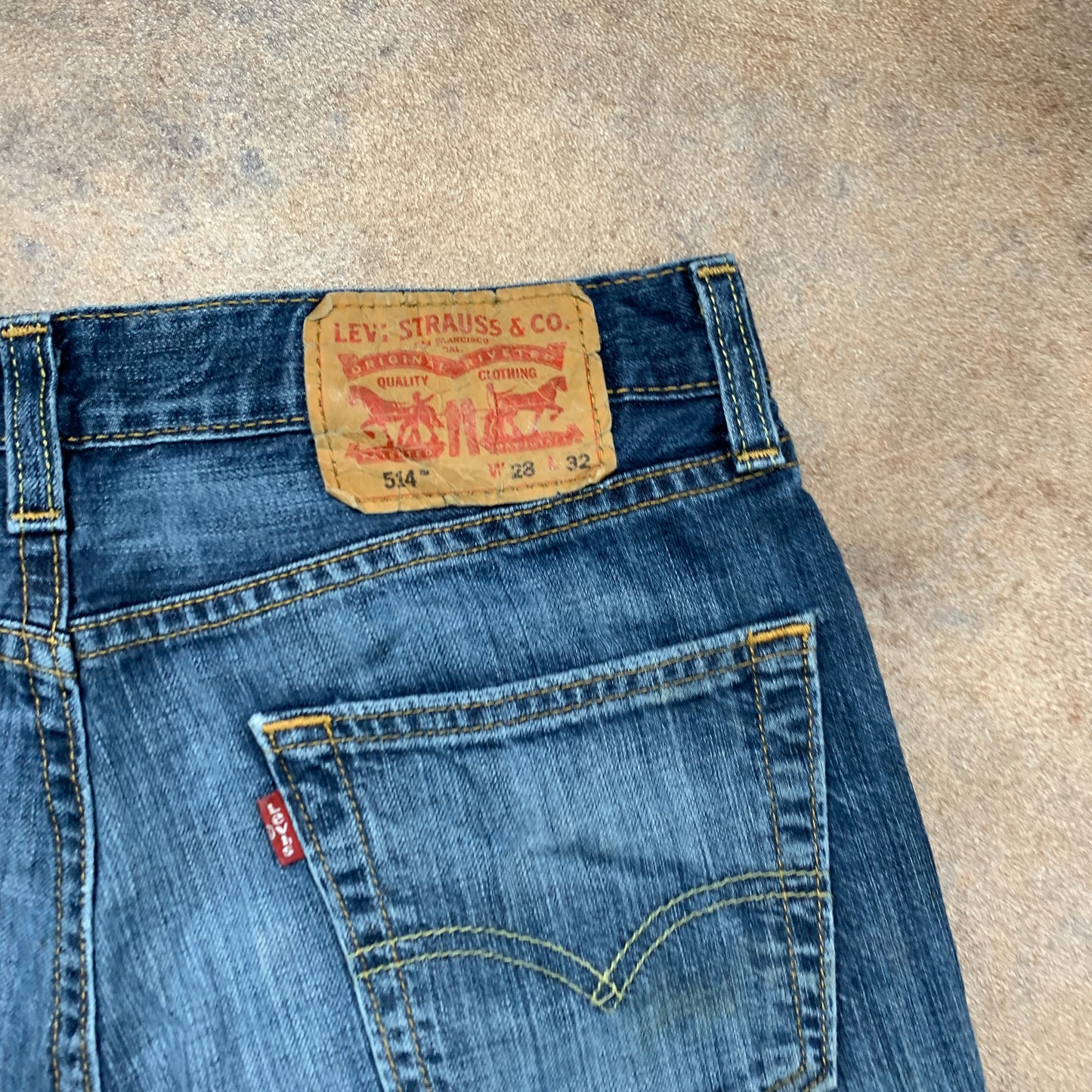 LEVI'S 514 Jeans W28 L31 Mens Regular Fit Straight Blue