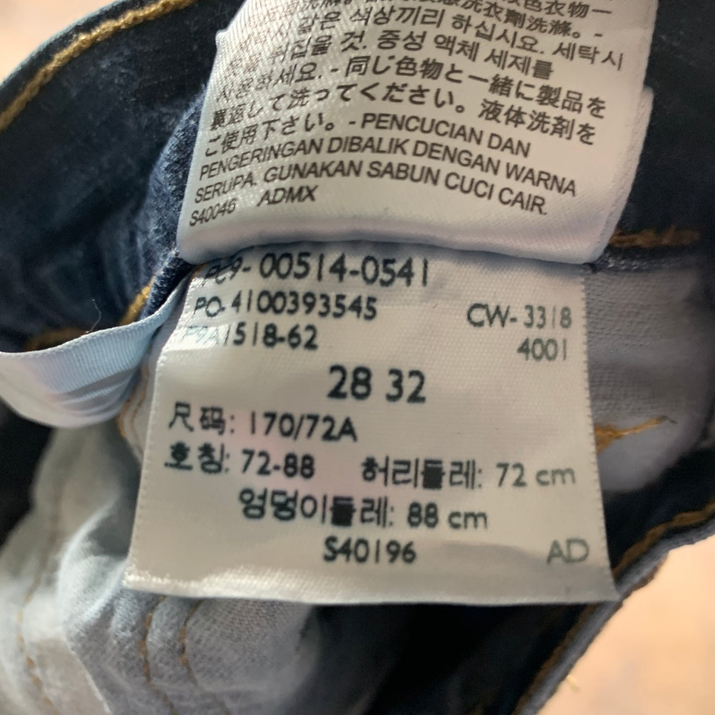 LEVI'S 514 Jeans W28 L31 Mens Regular Fit Straight Blue