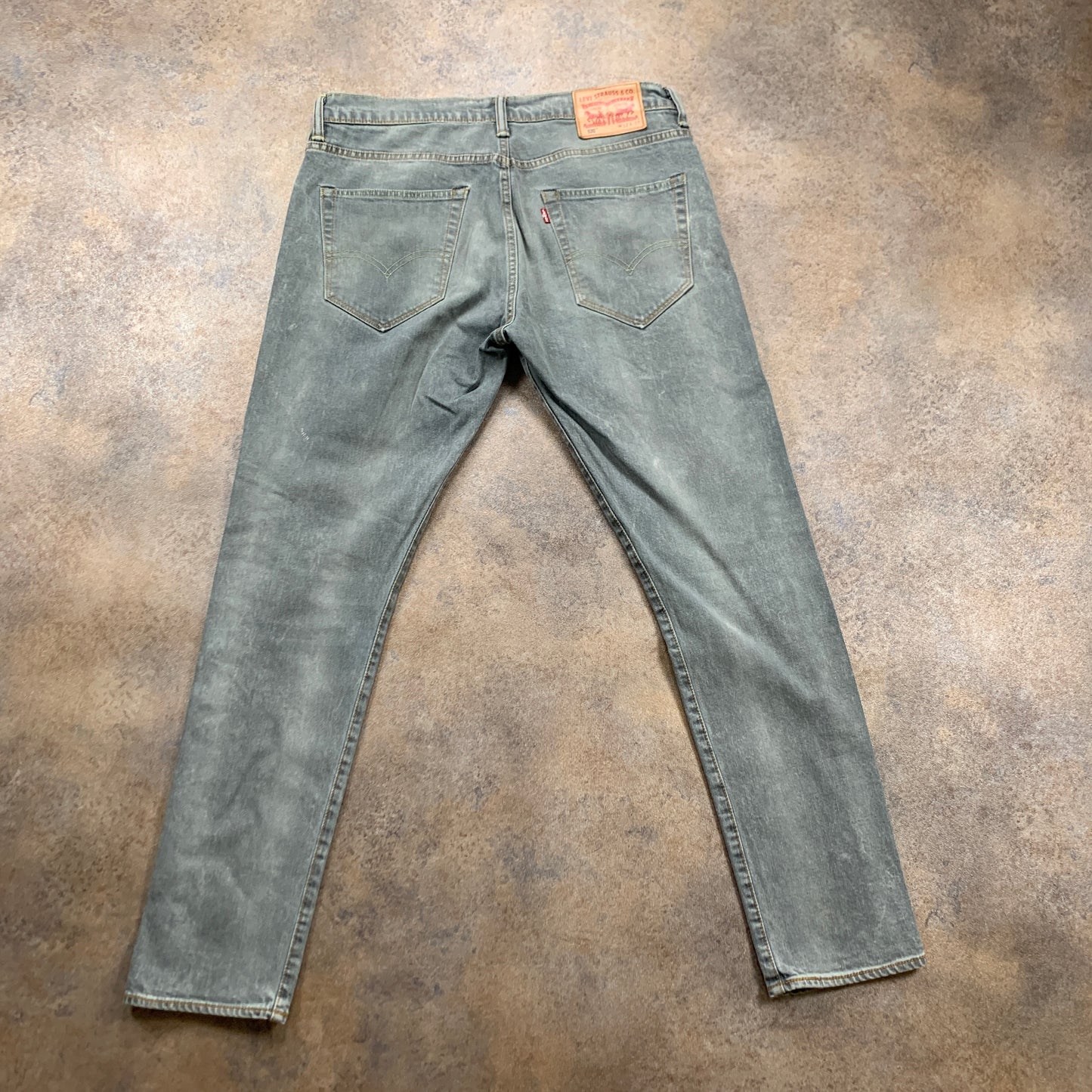 LEVI'S 520 Jeans W32 L30 Mens Skinny Fit Grey