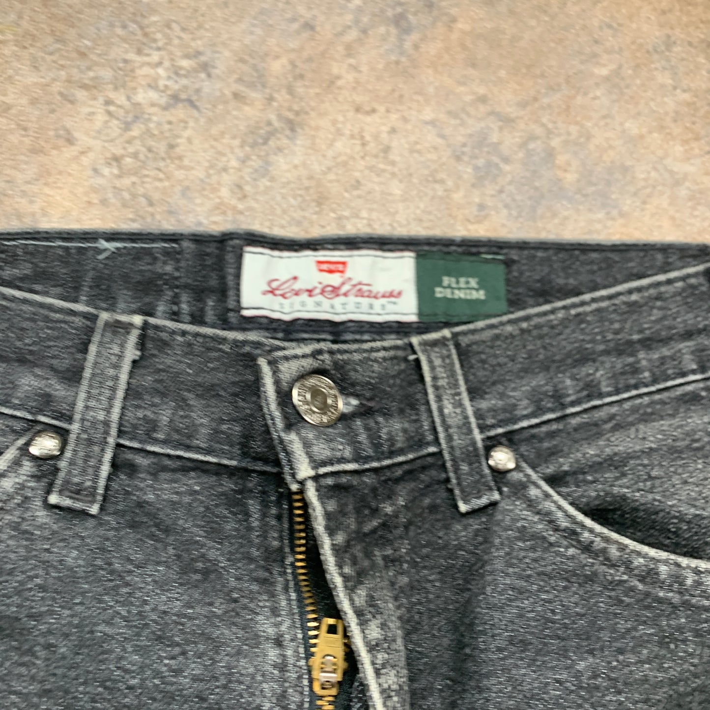 Vintage LEVI'S Signature Jeans W32 L32 Mens Regular Fit Straight Grey