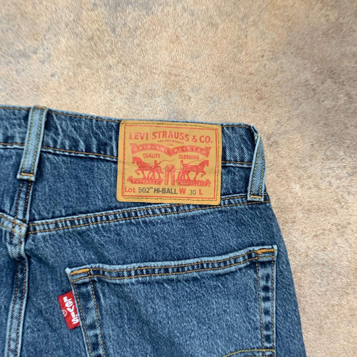 LEVI'S 502 Jeans W30 L31 Mens Slim Fit Tapered Blue
