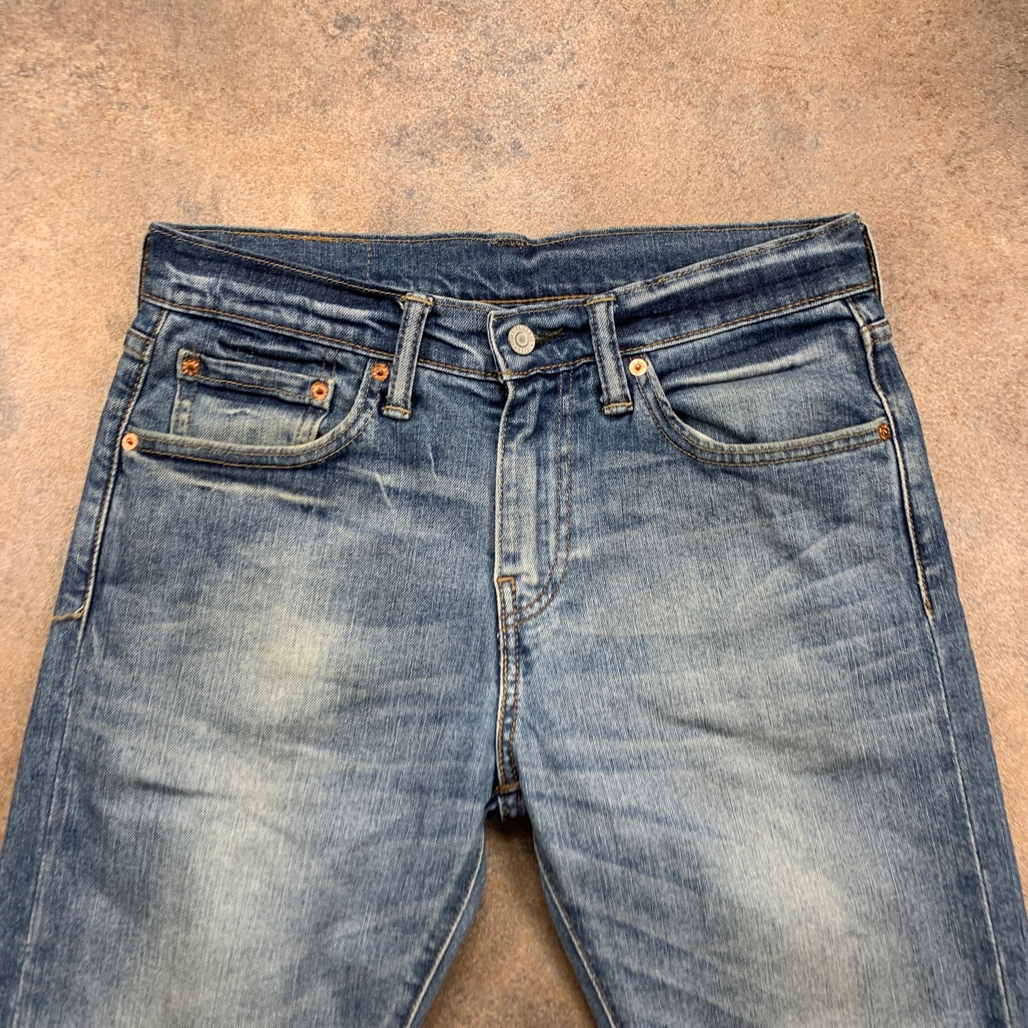 LEVI'S 508 Jeans W28 L27 Mens Slim Fit Straight Blue